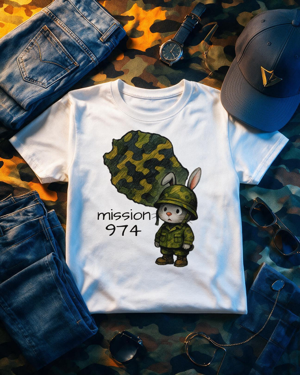 GRAN GUÈL - 100%  La Réunion - T-Shirt unisexe - "MISSION 974"