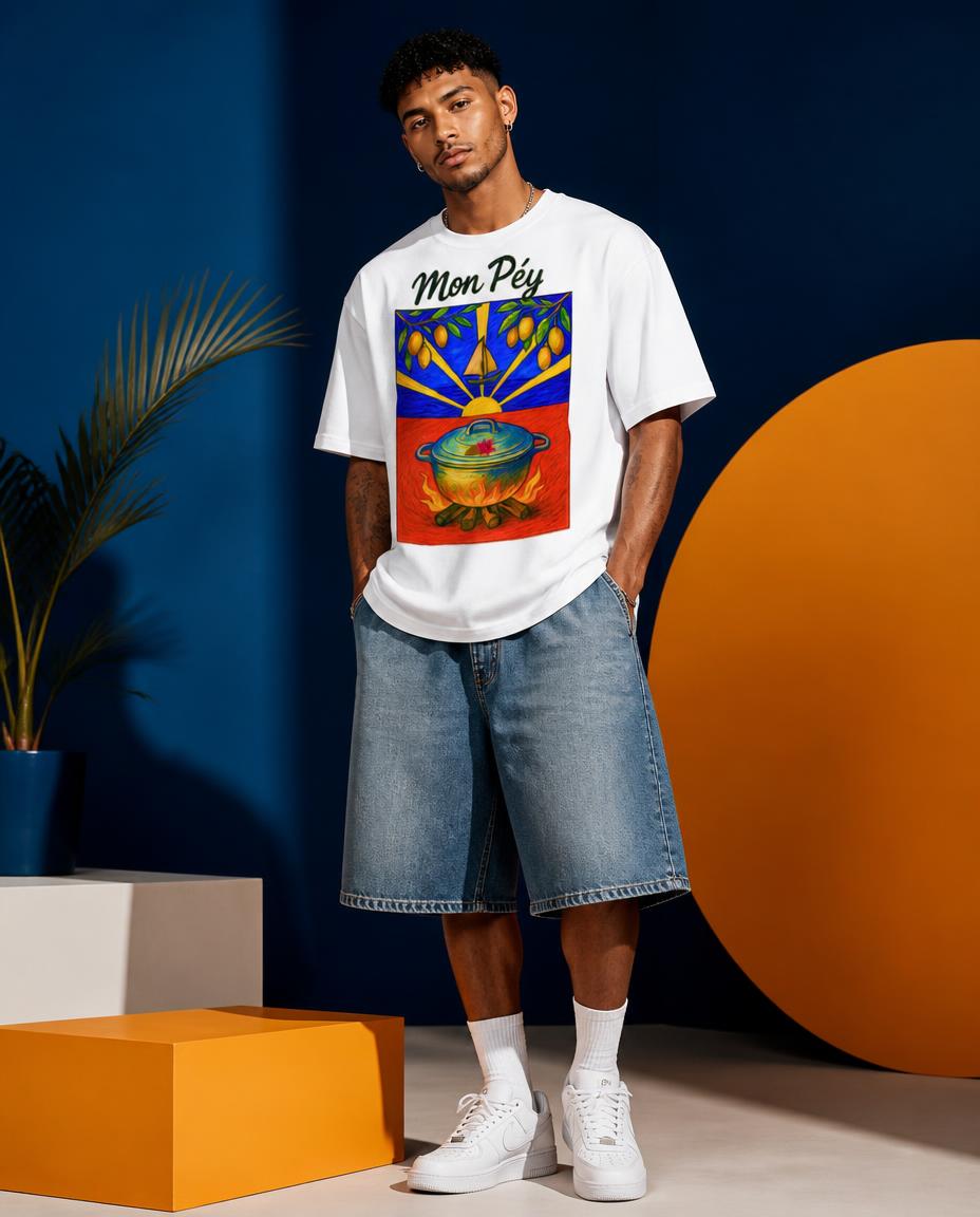 GRAN GUÈL - 100%  La Réunion - T-Shirt unisexe - "MON PÉY (3)"