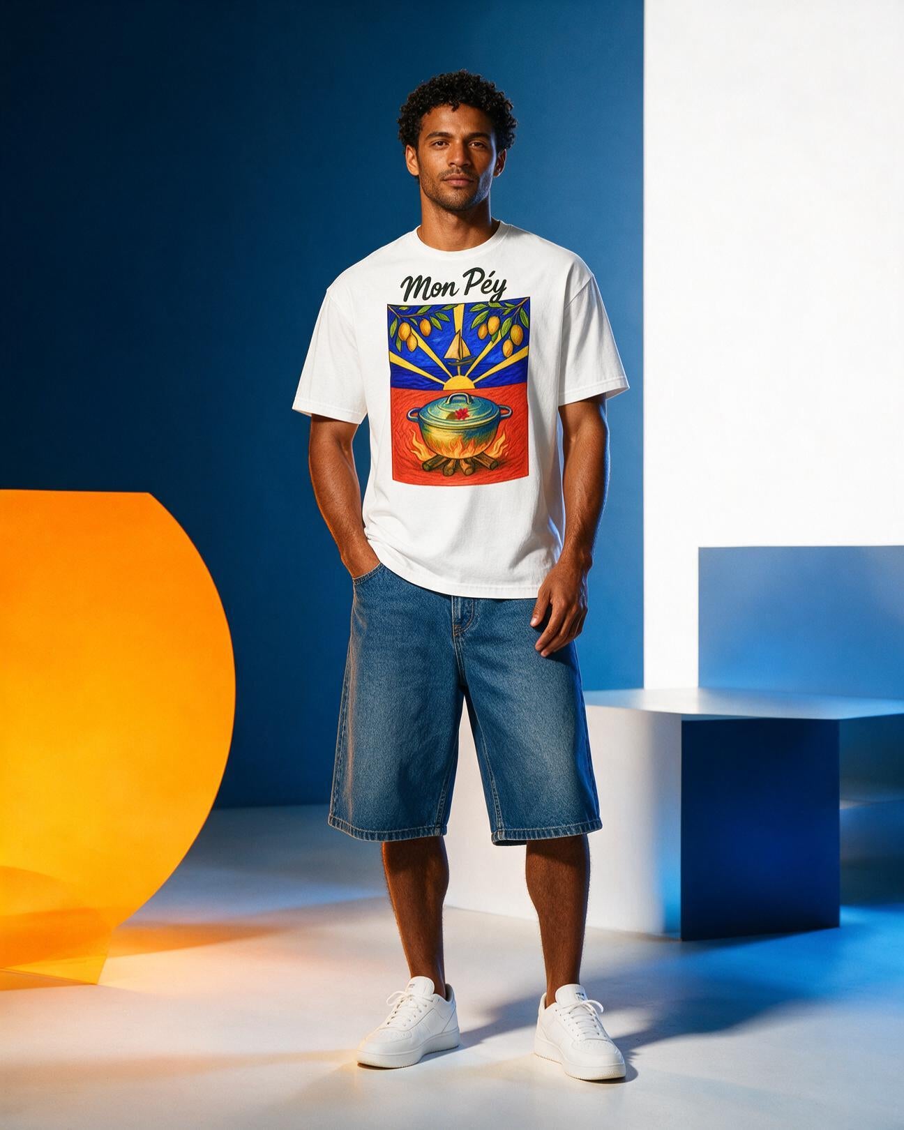 GRAN GUÈL - 100%  La Réunion - T-Shirt unisexe - "MON PÉY (3)"