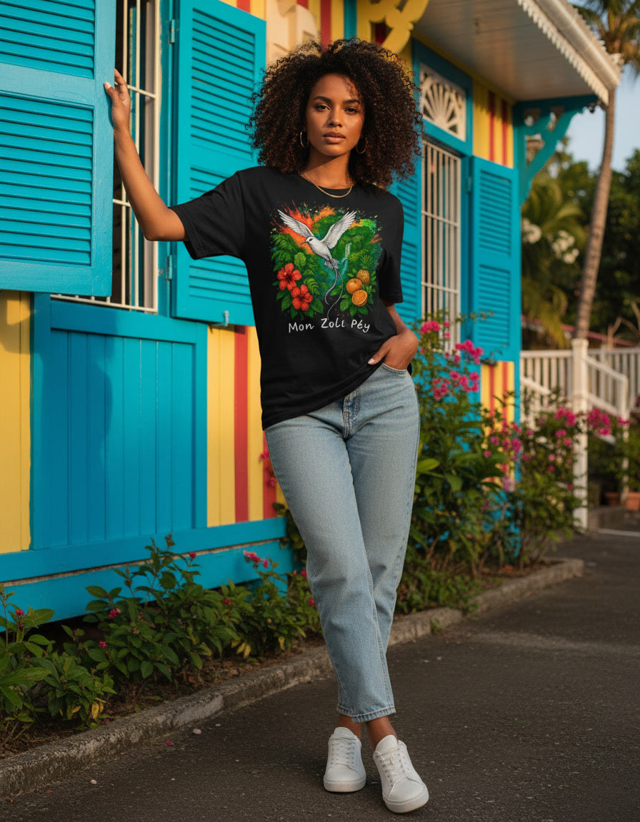 GRAN GUÈL - 100%  La Réunion - T-Shirt unisexe - "MON ZOLI PÉY"