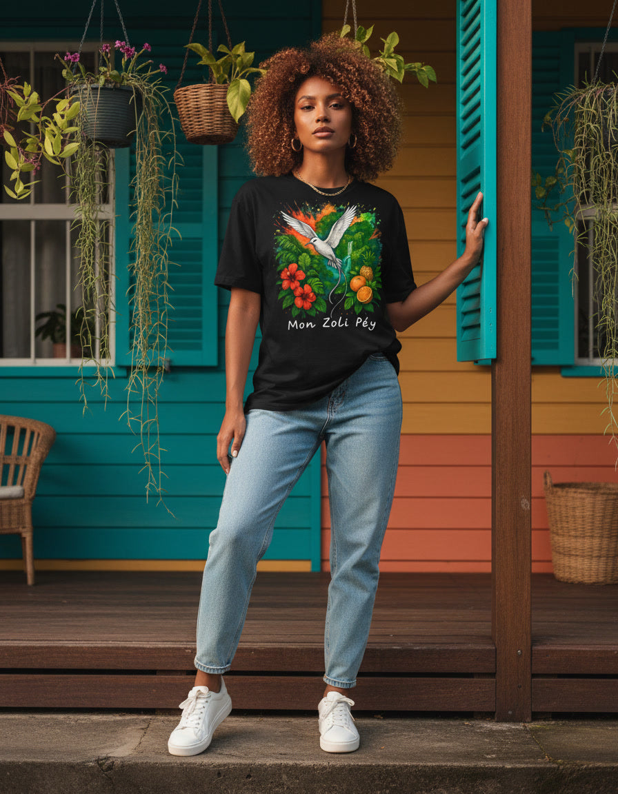 GRAN GUÈL - 100%  La Réunion - T-Shirt unisexe - "MON ZOLI PÉY"