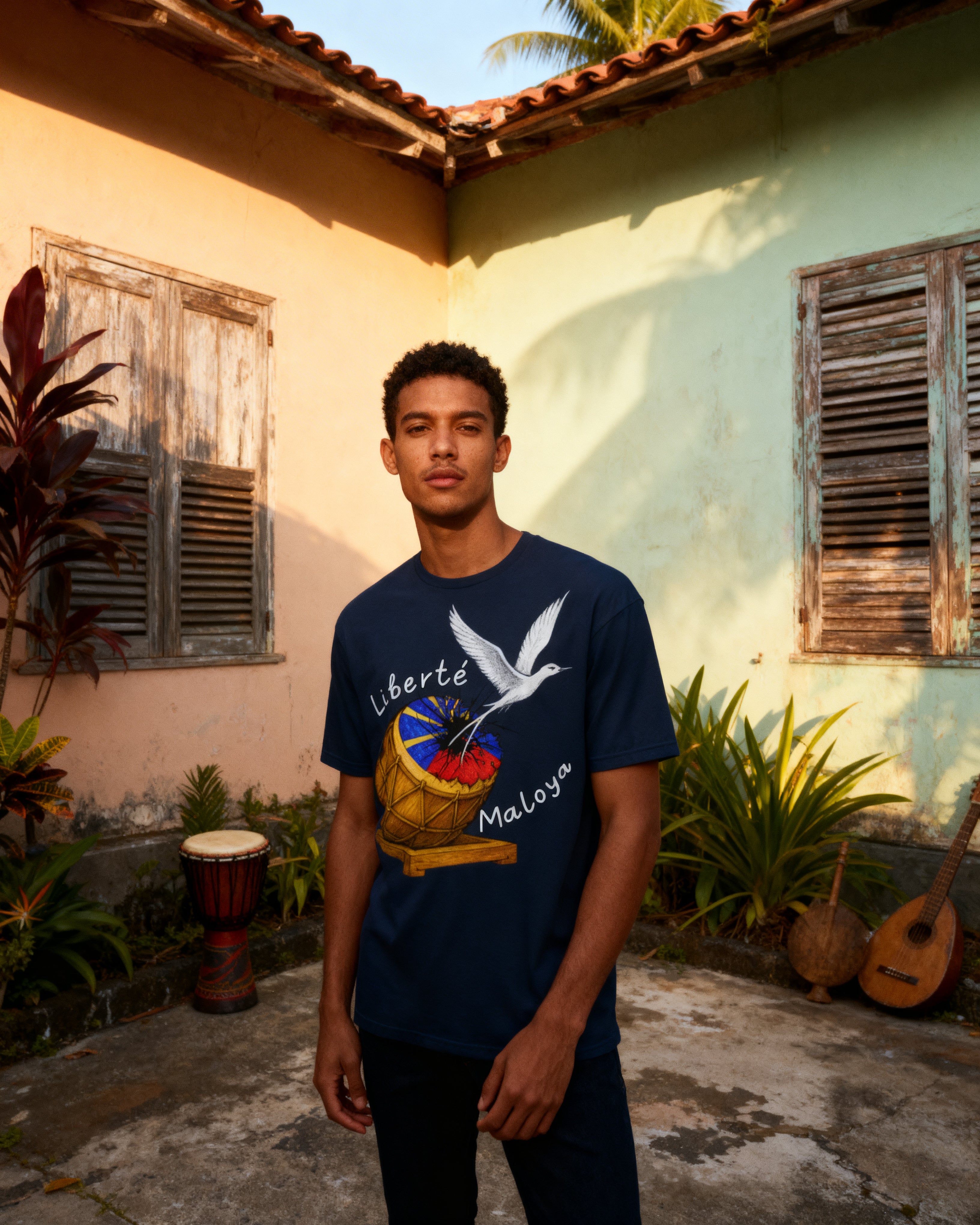 GRAN GUÈL - 100%  La Réunion - T-Shirt unisexe - "LIBERTÉ MALOYA"