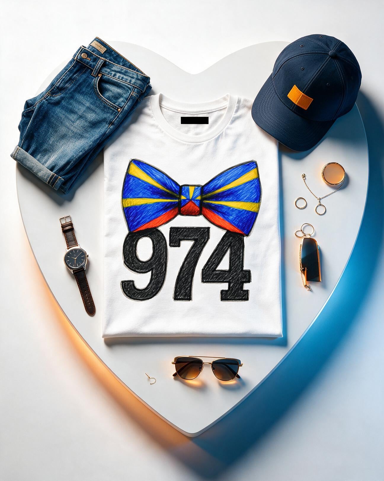 GRAN GUÈL - 100%  La Réunion - T-Shirt unisexe - "NOEUD 974"