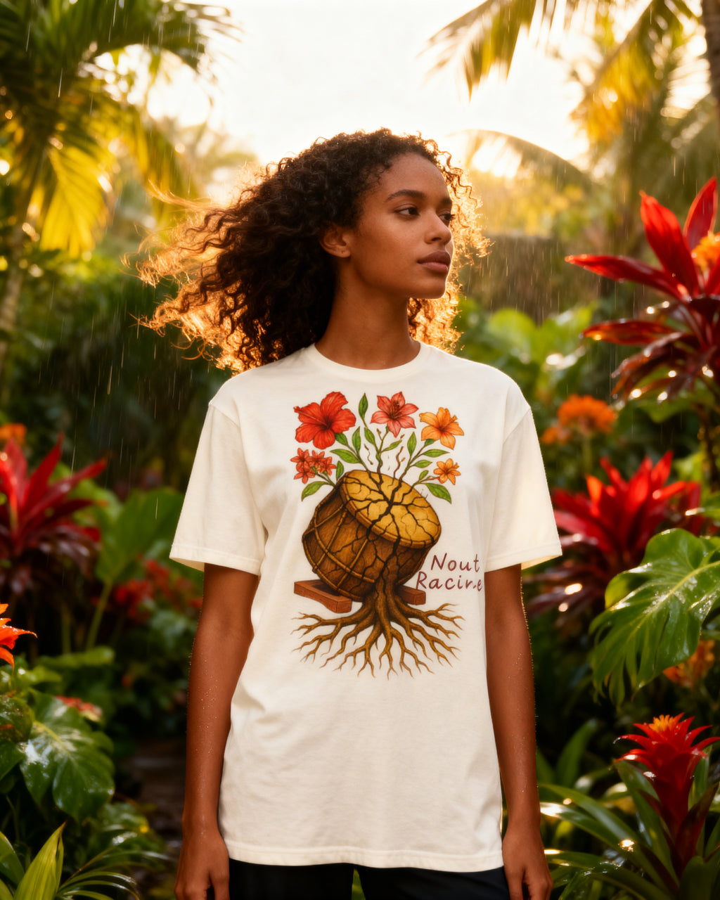 GRAN GUÈL - 100%  La Réunion - T-Shirt unisexe - "NOUT RACINE"
