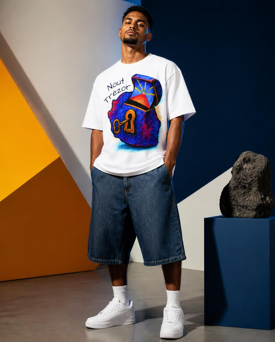 GRAN GUÈL - 100%  La Réunion - T-Shirt unisexe - "NOUT TRÉZOR"