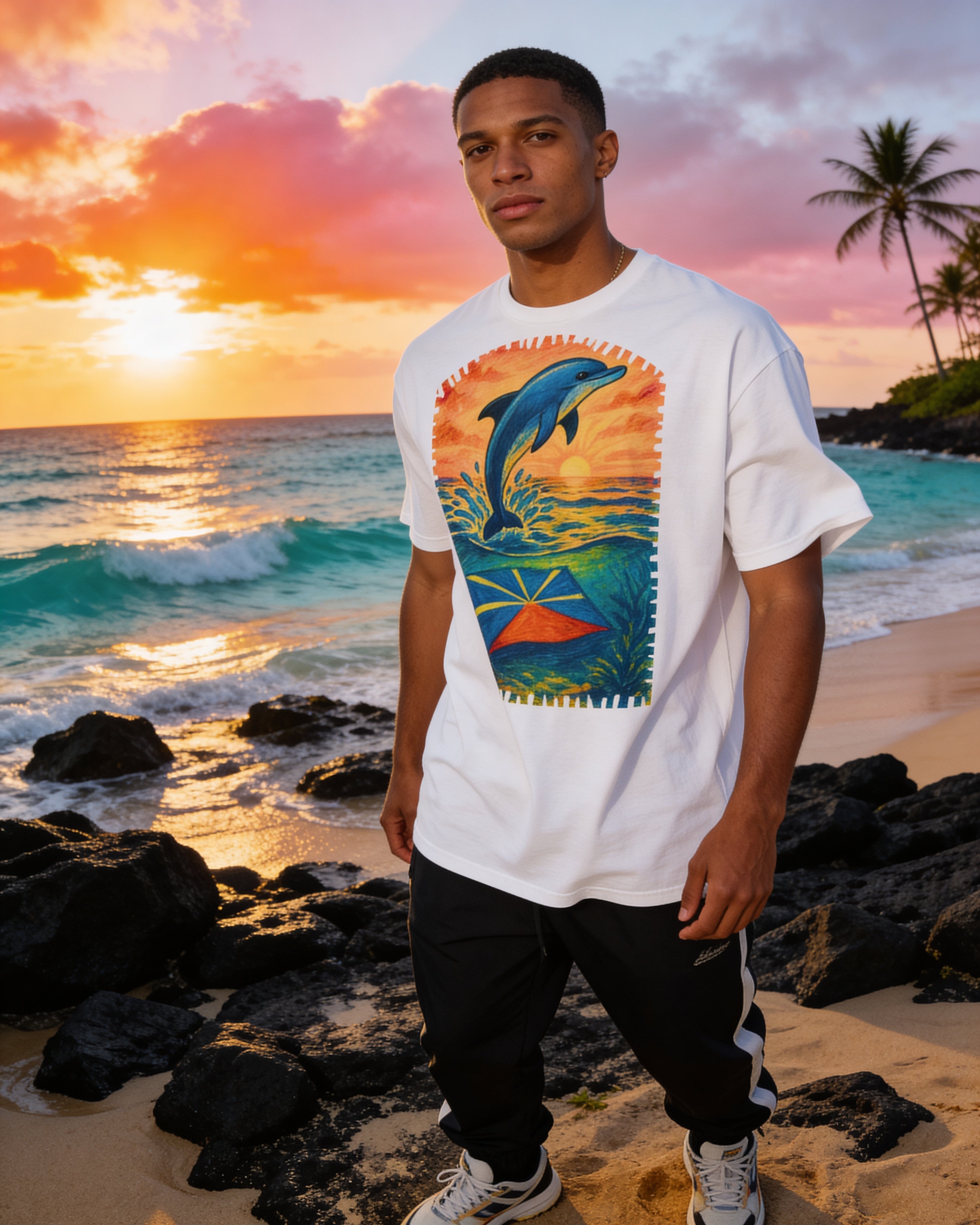 GRAN GUÈL - 100%  La Réunion - T-Shirt unisexe - "OCÉAN 974"