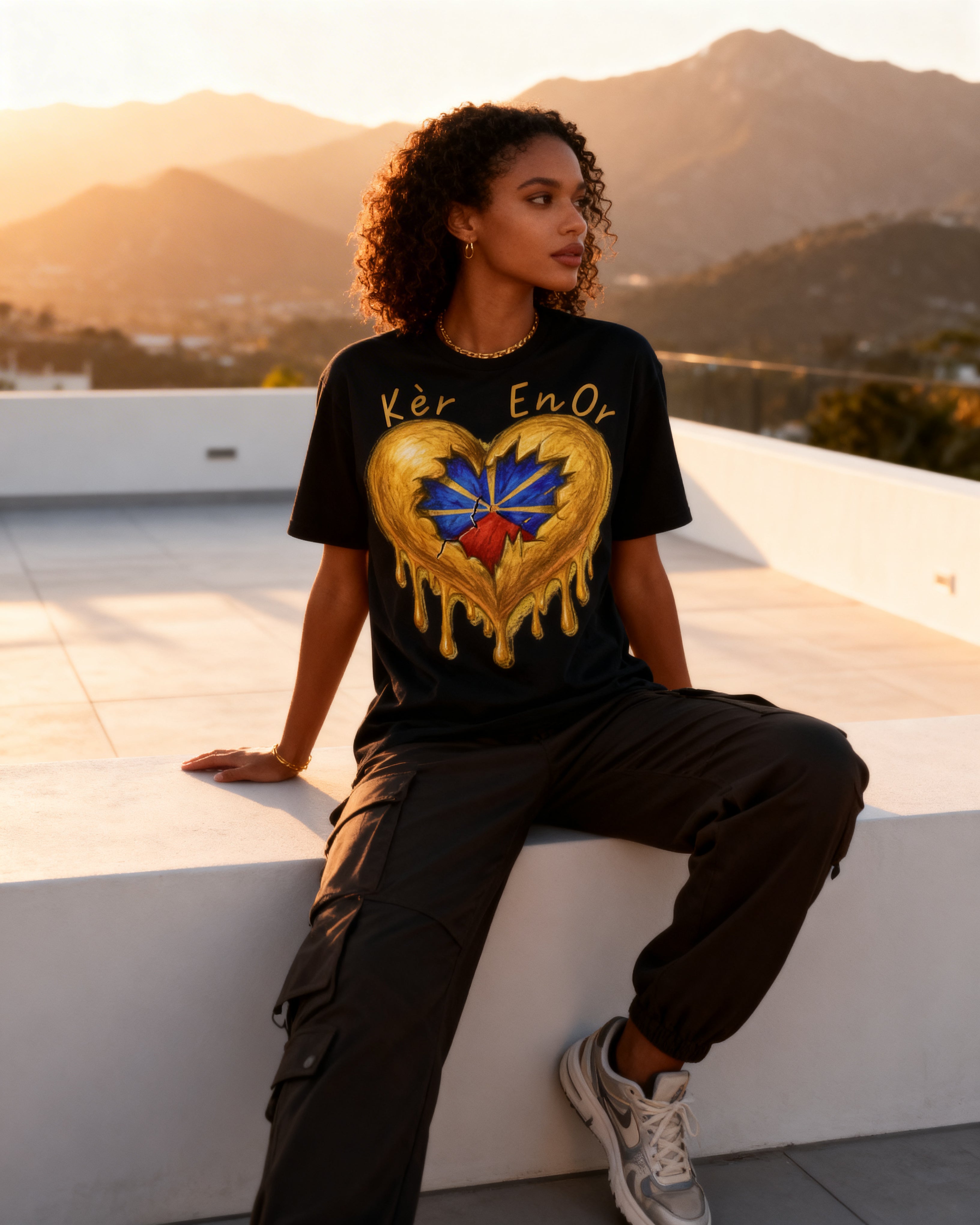 GRAN GUÈL - 100%  La Réunion - T-Shirt unisexe - "KÈR EN OR"