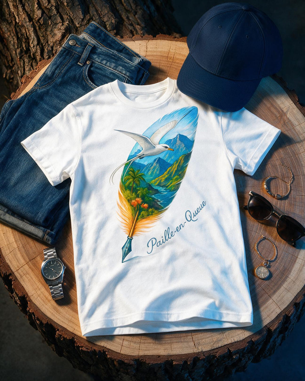 GRAN GUÈL - PLUME - T-Shirt unisexe - "PAILLE-EN-QUEUE"