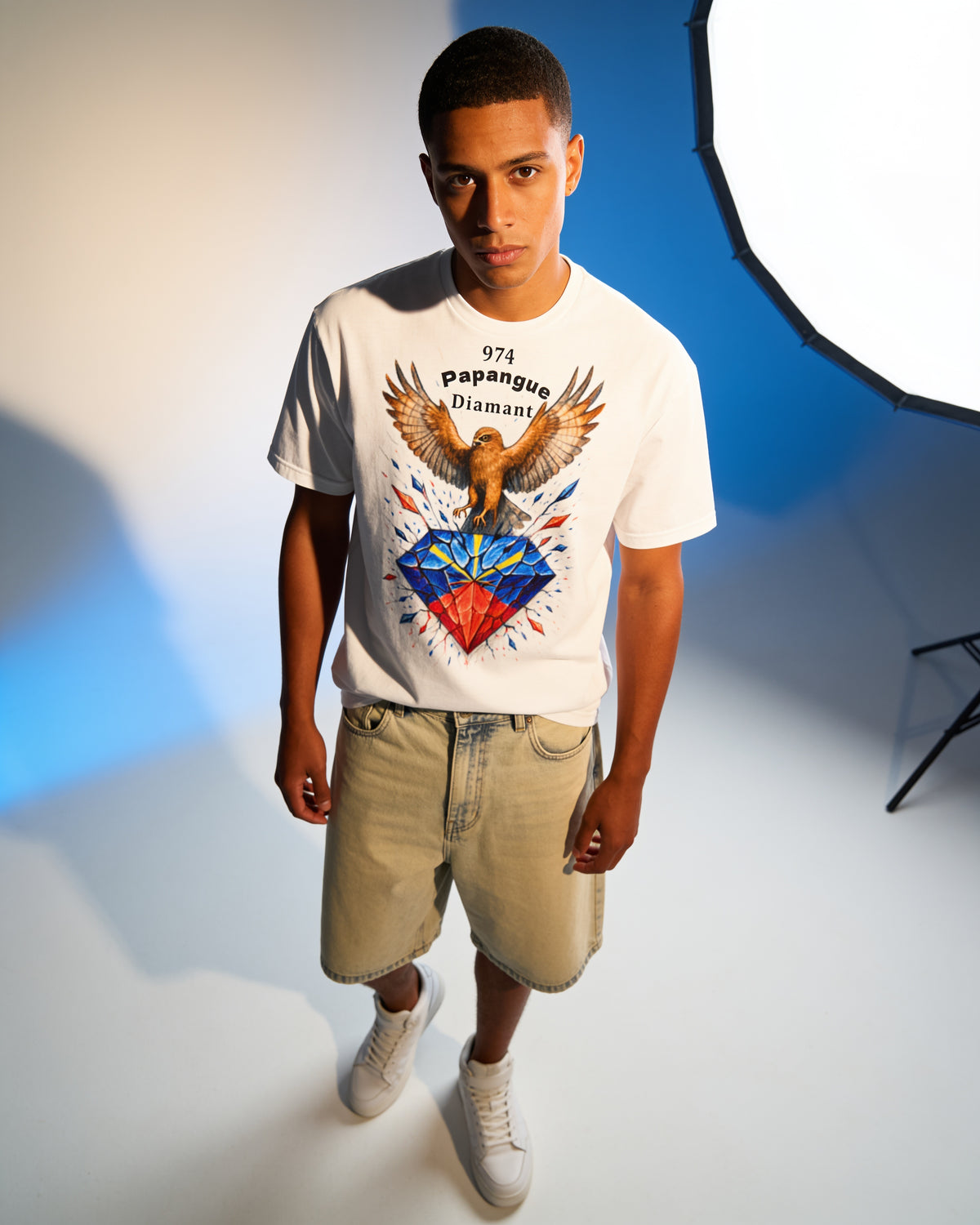 GRAN GUÈL - 100%  La Réunion - T-Shirt unisexe - "PAPANGUE DIAMANT"