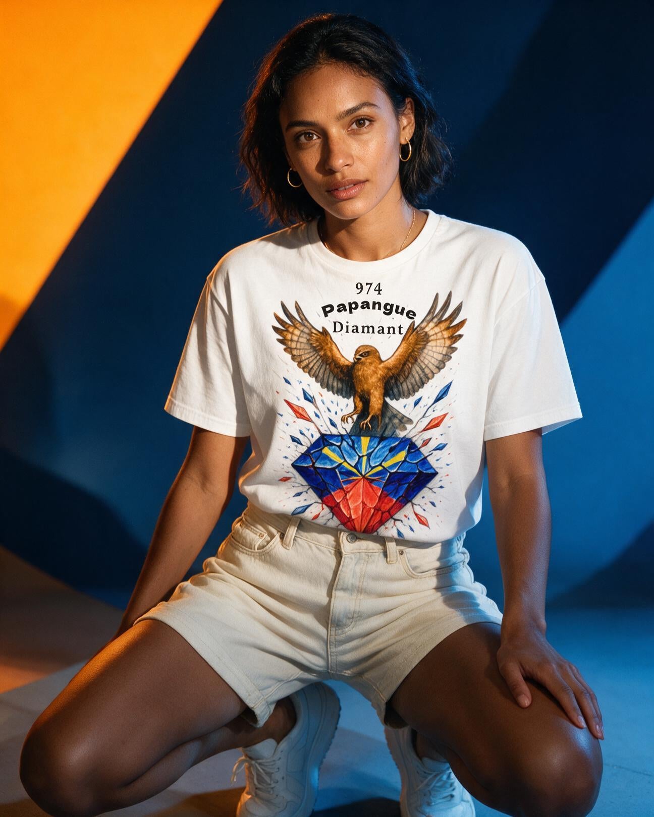 GRAN GUÈL - 100%  La Réunion - T-Shirt unisexe - "PAPANGUE DIAMANT"