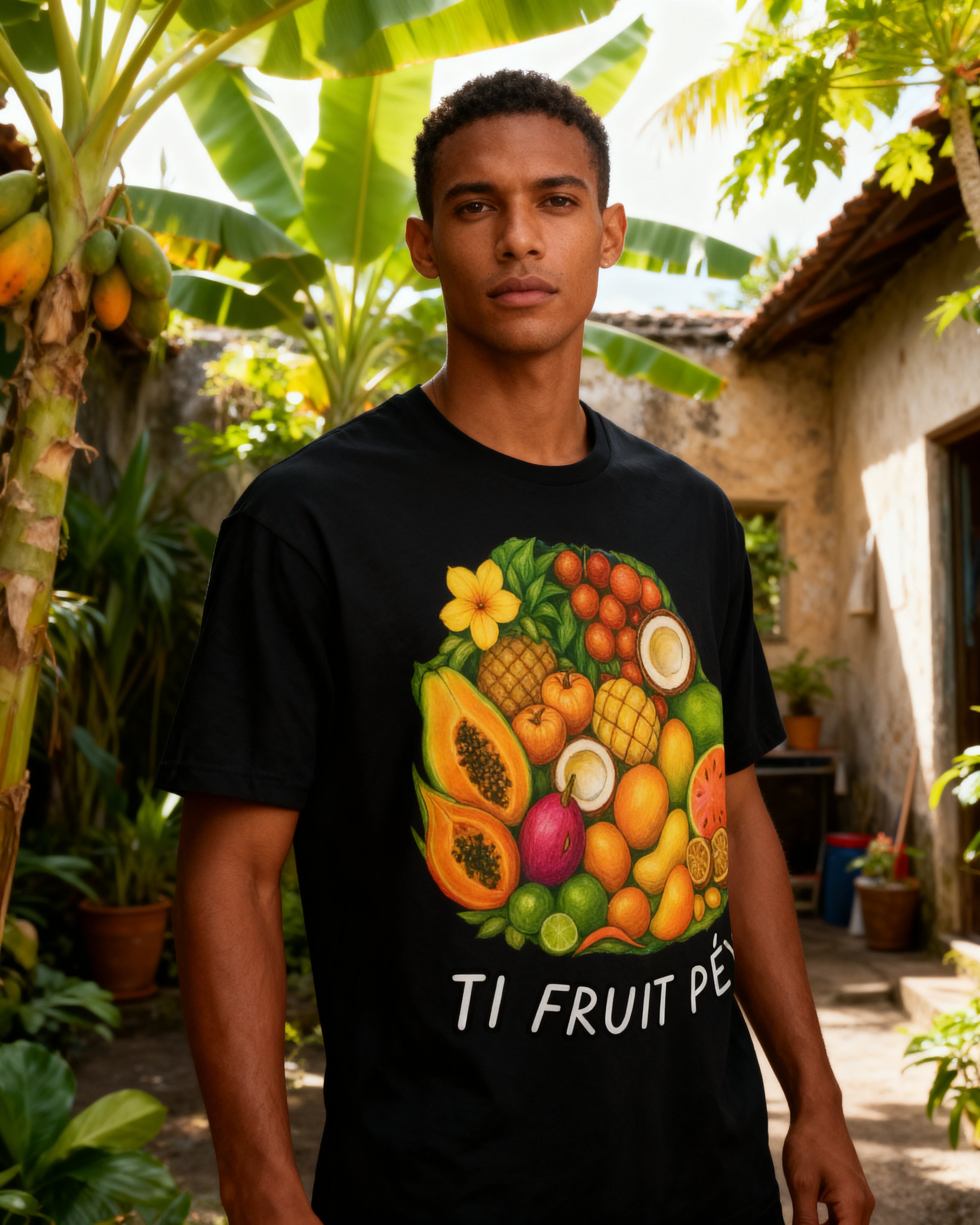 GRAN GUÈL - 100%  La Réunion - T-Shirt unisexe - "TI FRUIT PÉY"