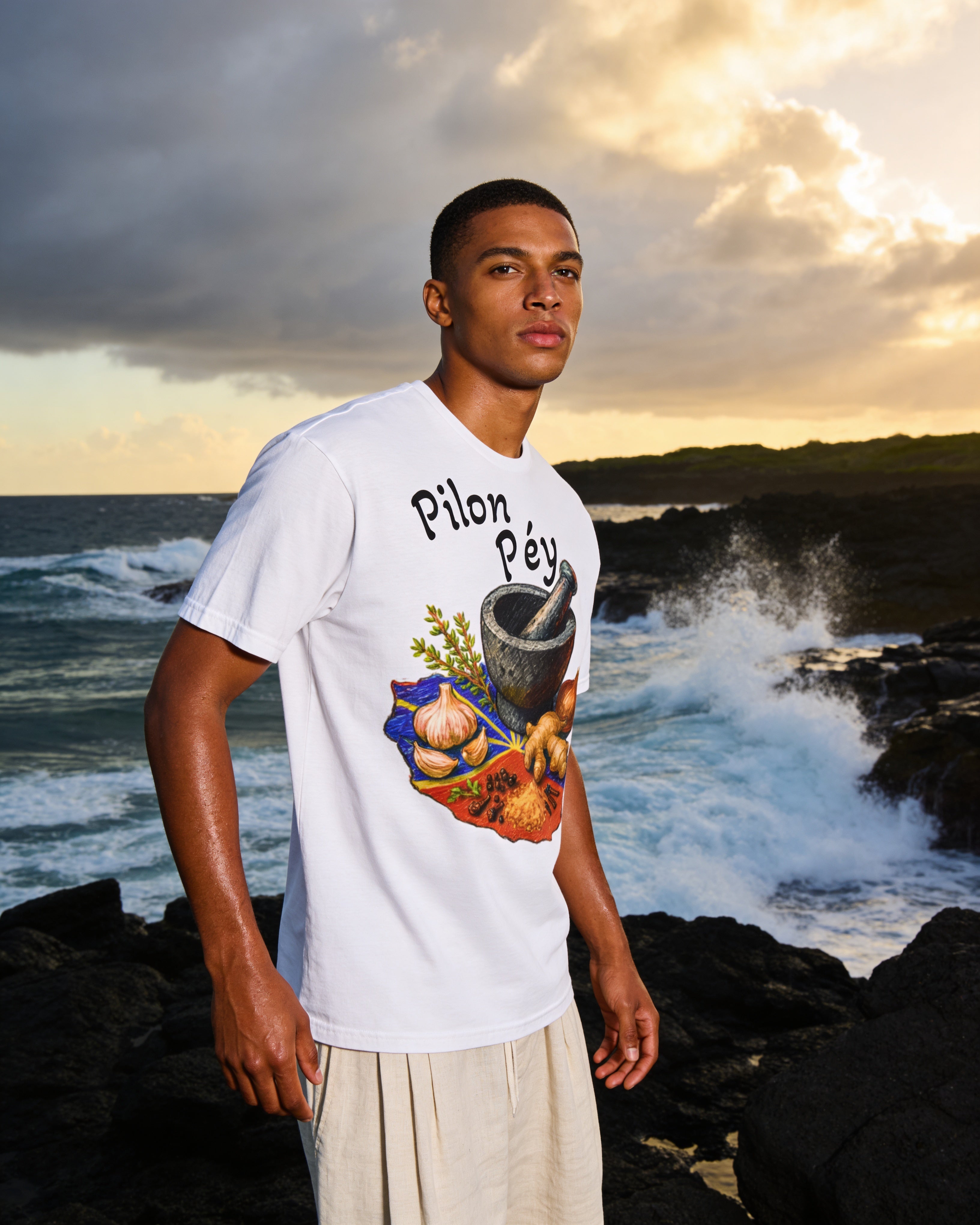 GRAN GUÈL - 100%  La Réunion - T-Shirt unisexe - "PILON PÉY"