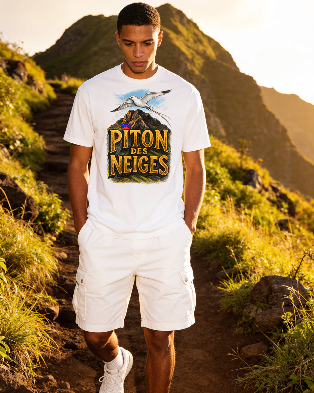 GRAN GUÈL - 100%  La Réunion - T-Shirt unisexe - "PITON DES NEIGES (2)"