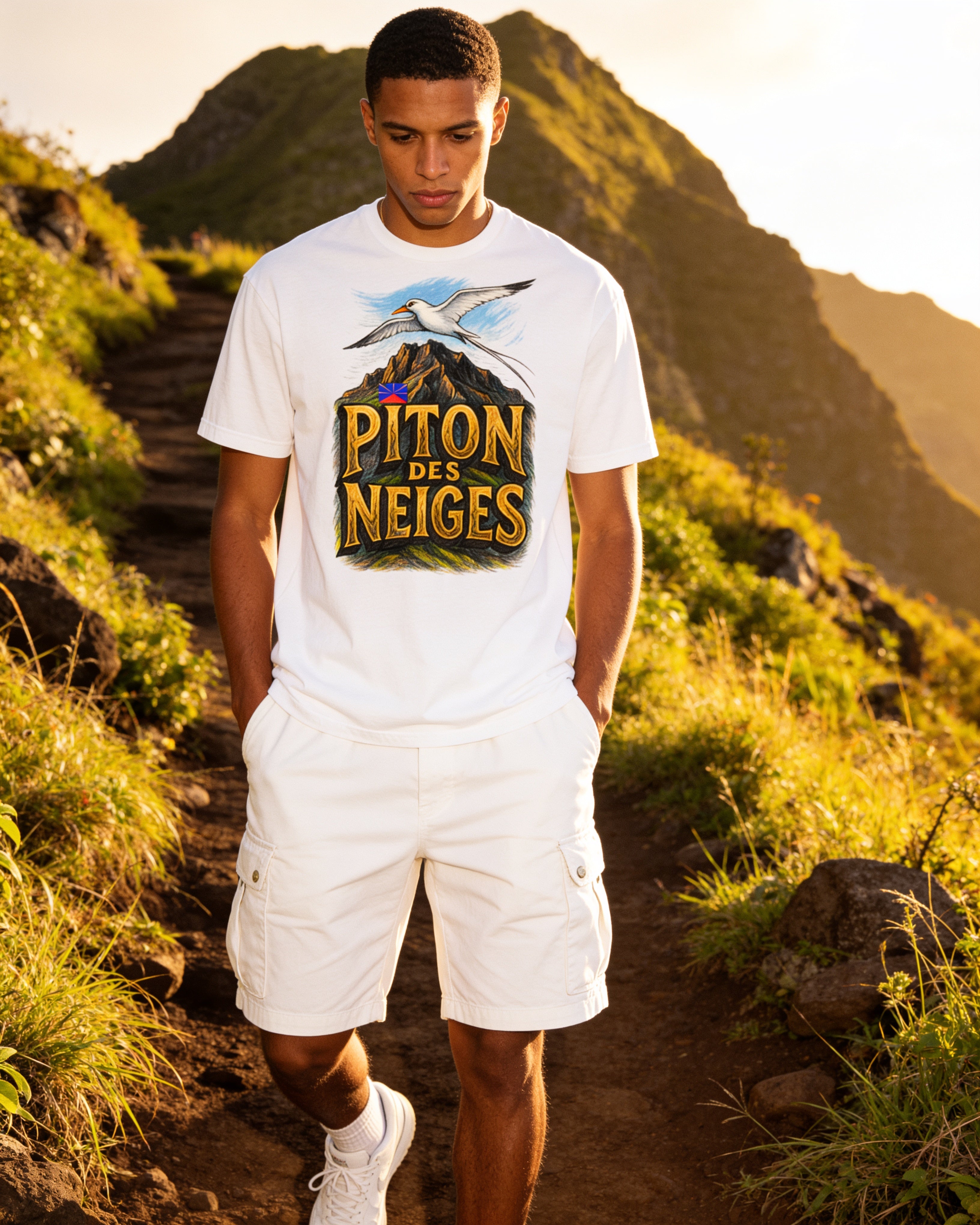 GRAN GUÈL - 100%  La Réunion - T-Shirt unisexe - "PITON DES NEIGES (2)"