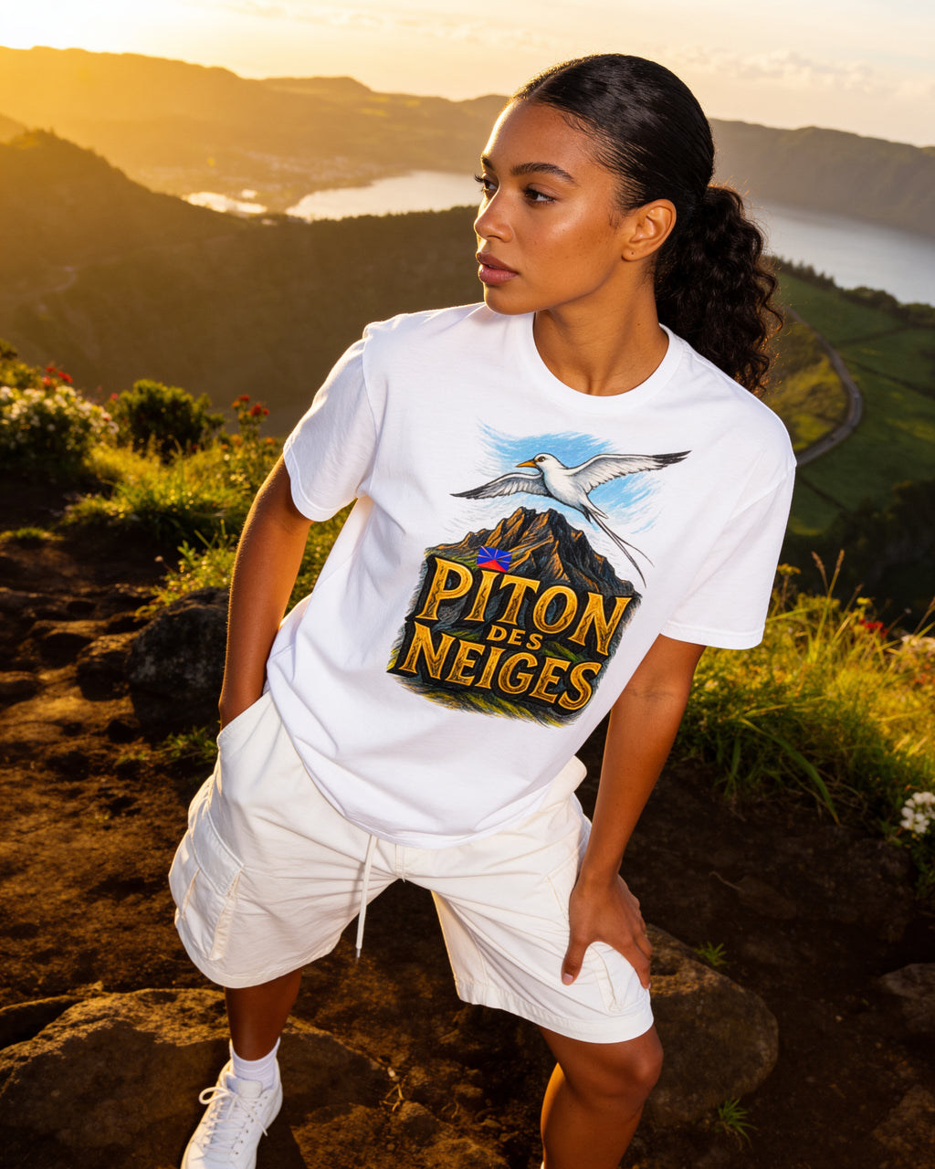 GRAN GUÈL - 100%  La Réunion - T-Shirt unisexe - "PITON DES NEIGES (2)"