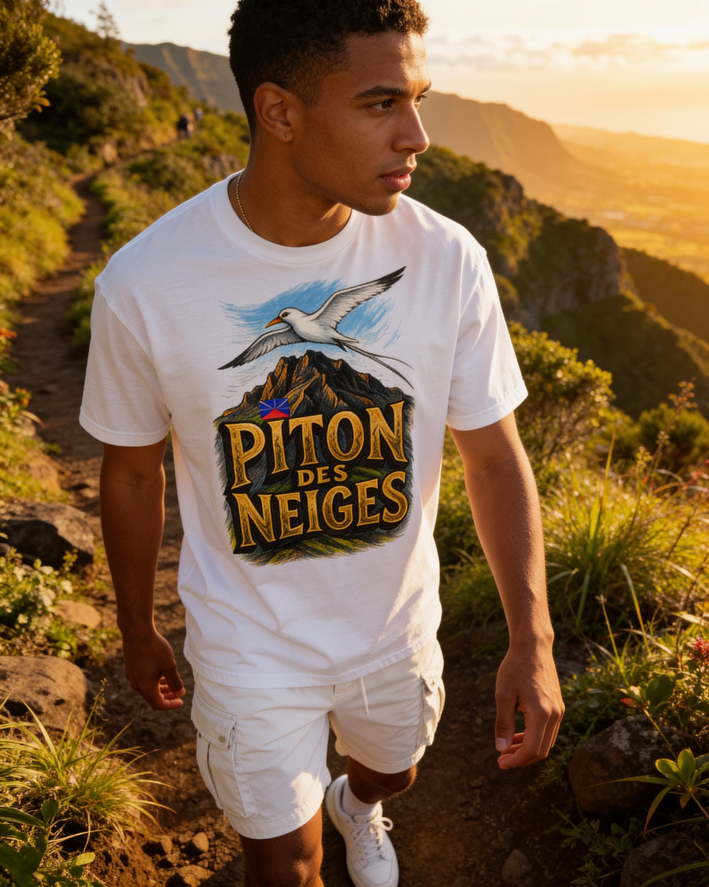 GRAN GUÈL - 100%  La Réunion - T-Shirt unisexe - "PITON DES NEIGES (2)"