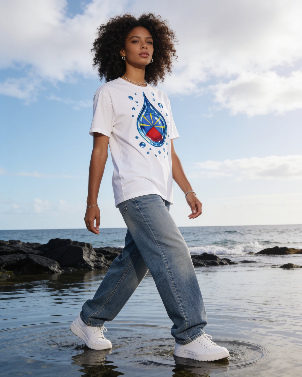 GRAN GUÈL - GOUTTE - T-Shirt unisexe - "PLUIE"