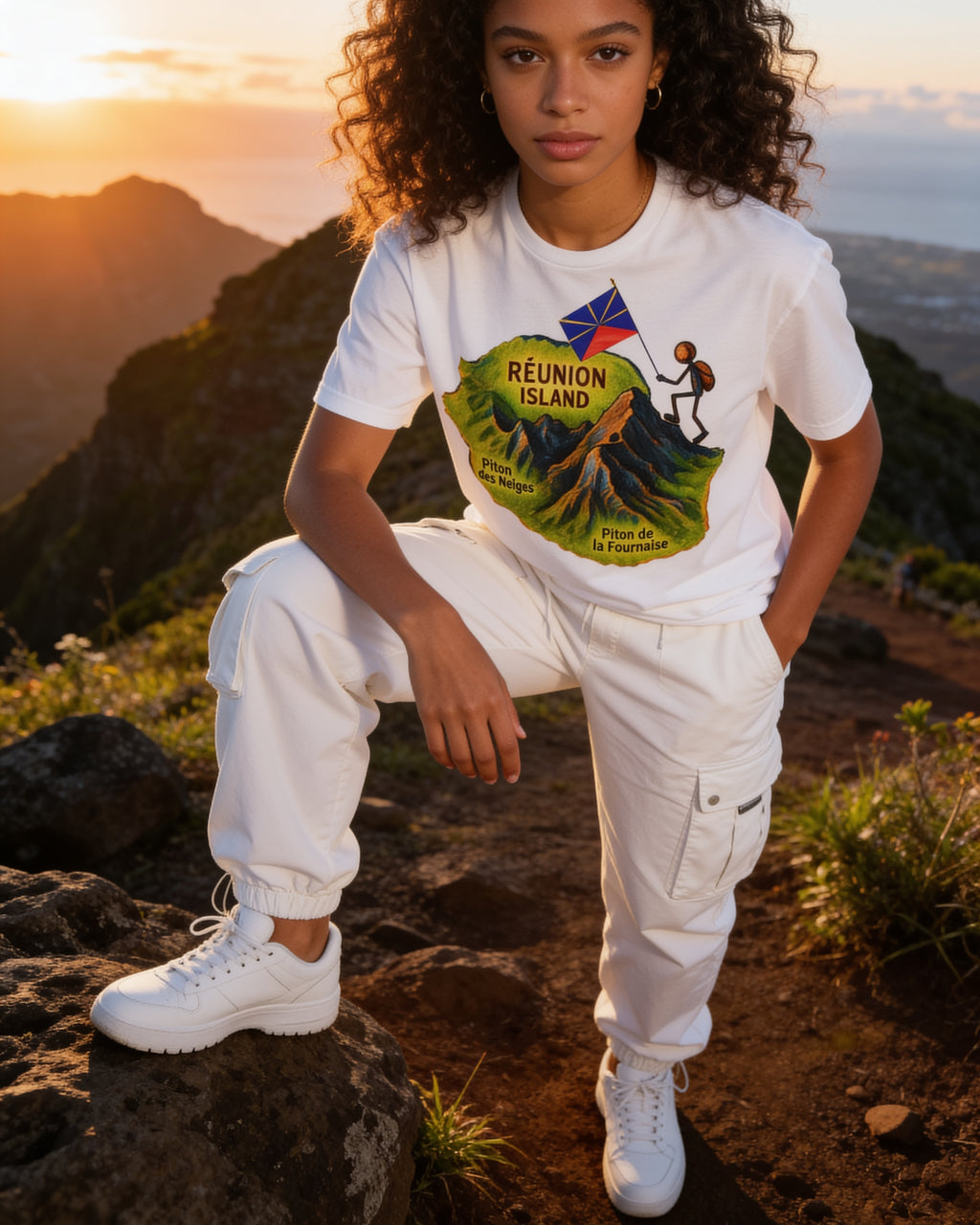 GRAN GUÈL - 100%  La Réunion - T-Shirt unisexe - "RANDONÉ"