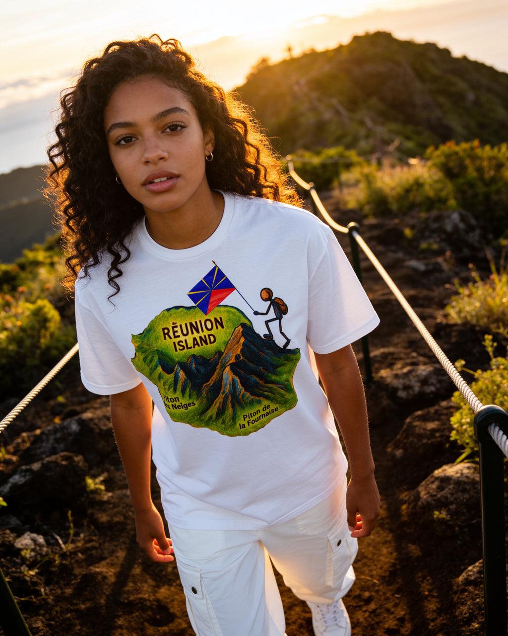GRAN GUÈL - 100%  La Réunion - T-Shirt unisexe - "RANDONÉ"