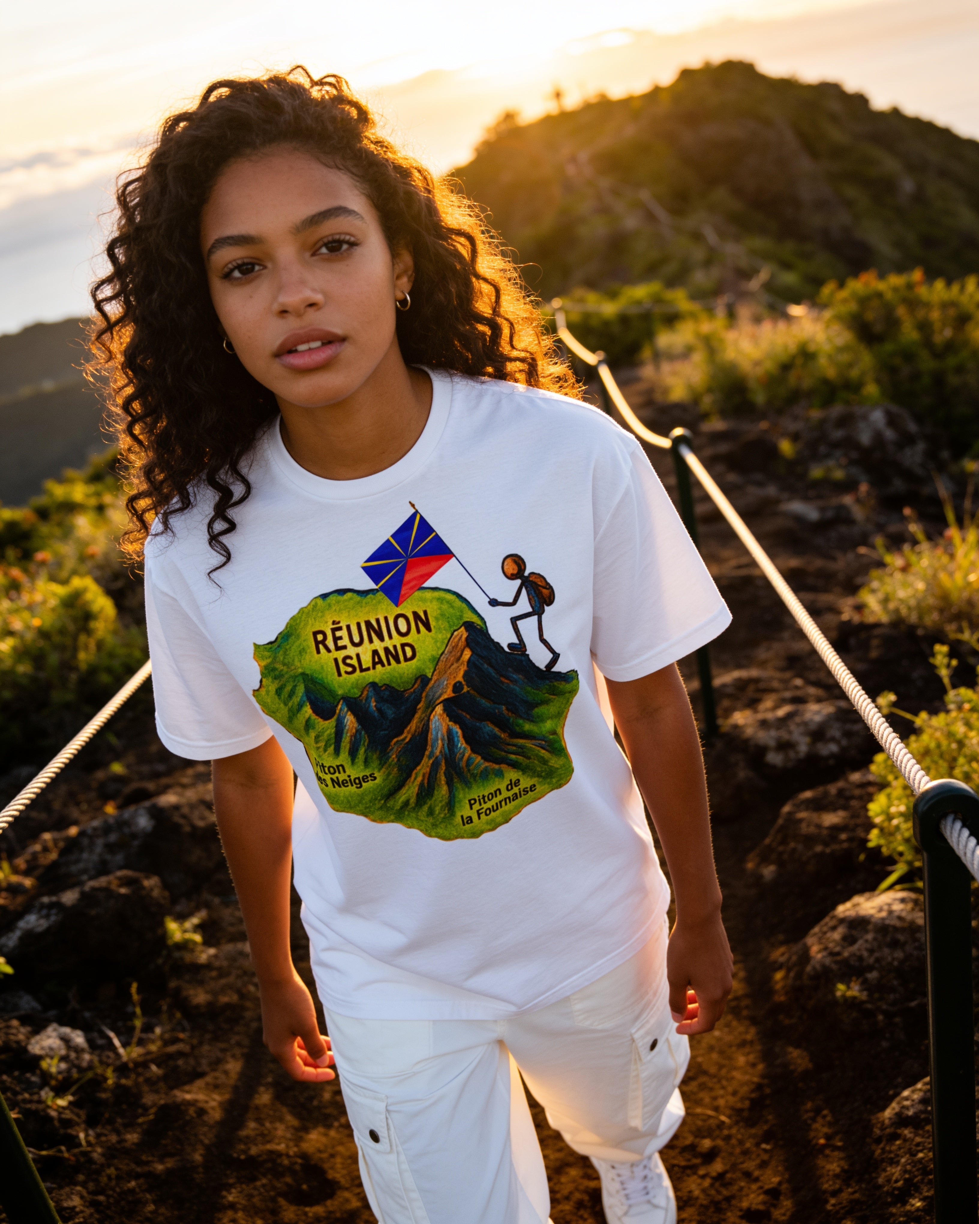 GRAN GUÈL - 100%  La Réunion - T-Shirt unisexe - "RANDONÉ"