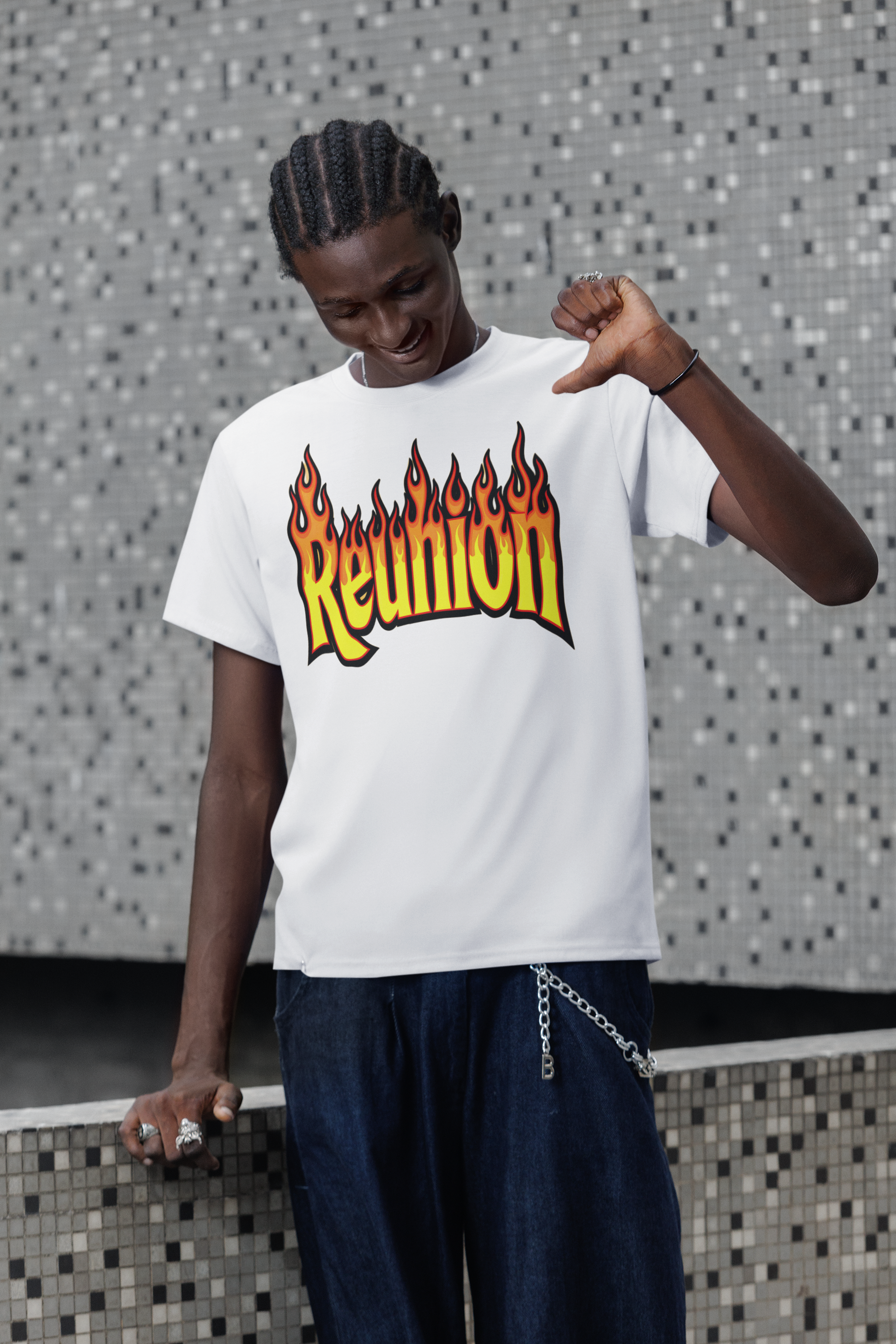 GRAN GUÈL - LUX ÉDITION - T-Shirt Unisexe - Imprimé "REUNION (3) "