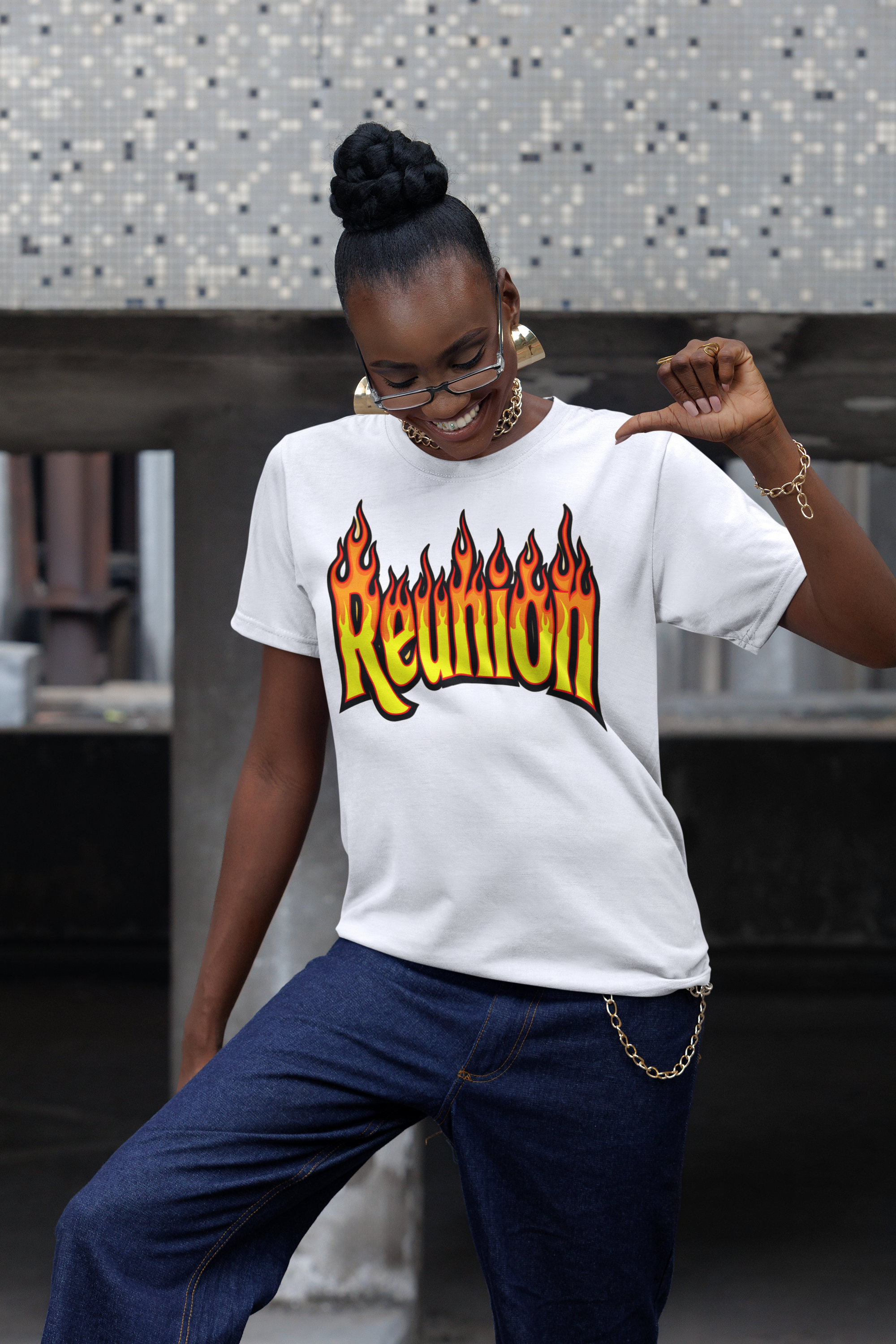 GRAN GUÈL - LUX ÉDITION - T-Shirt Unisexe - Imprimé "REUNION (3) "