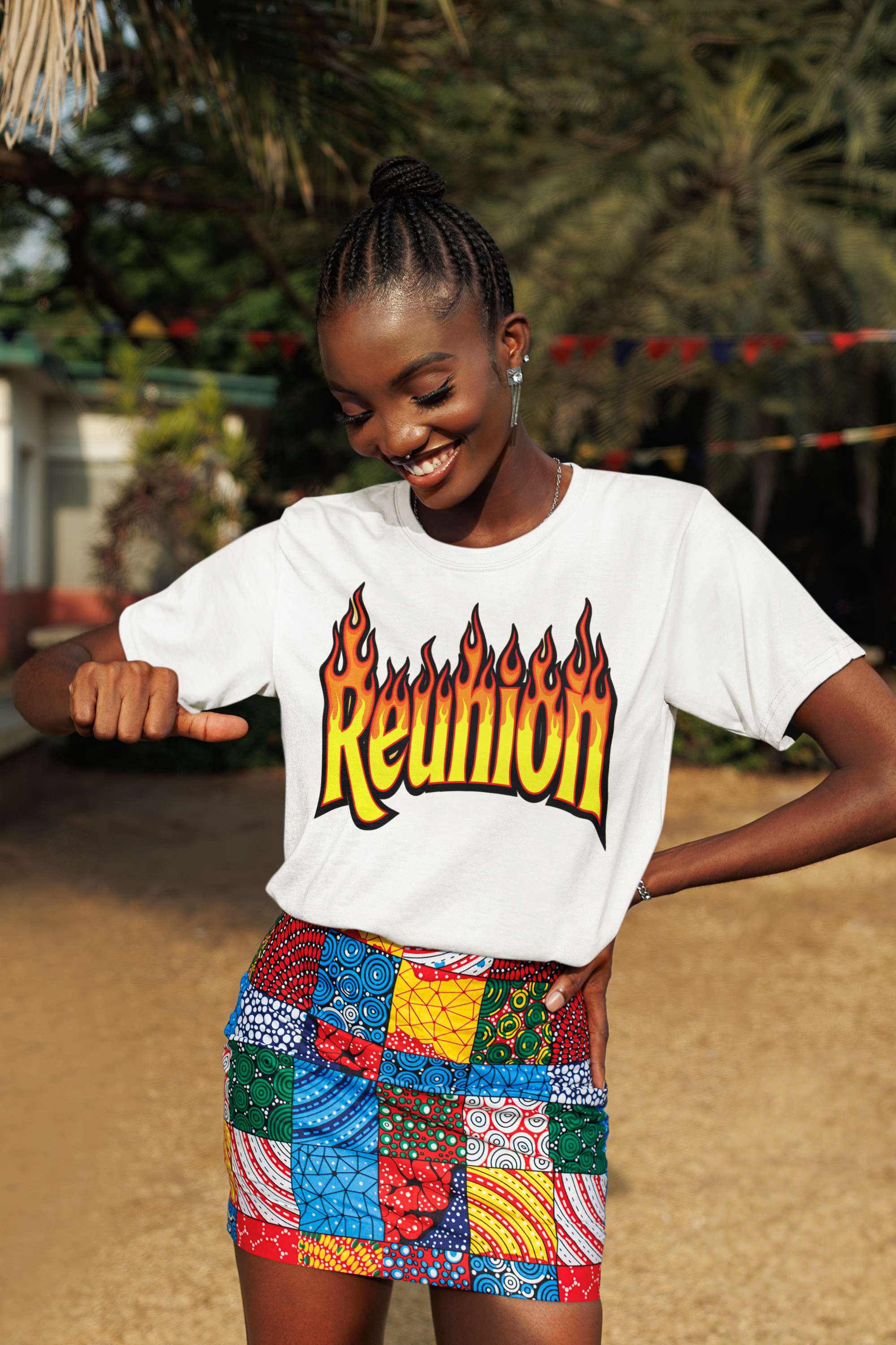 GRAN GUÈL - LUX ÉDITION - T-Shirt Unisexe - Imprimé "REUNION (3) "