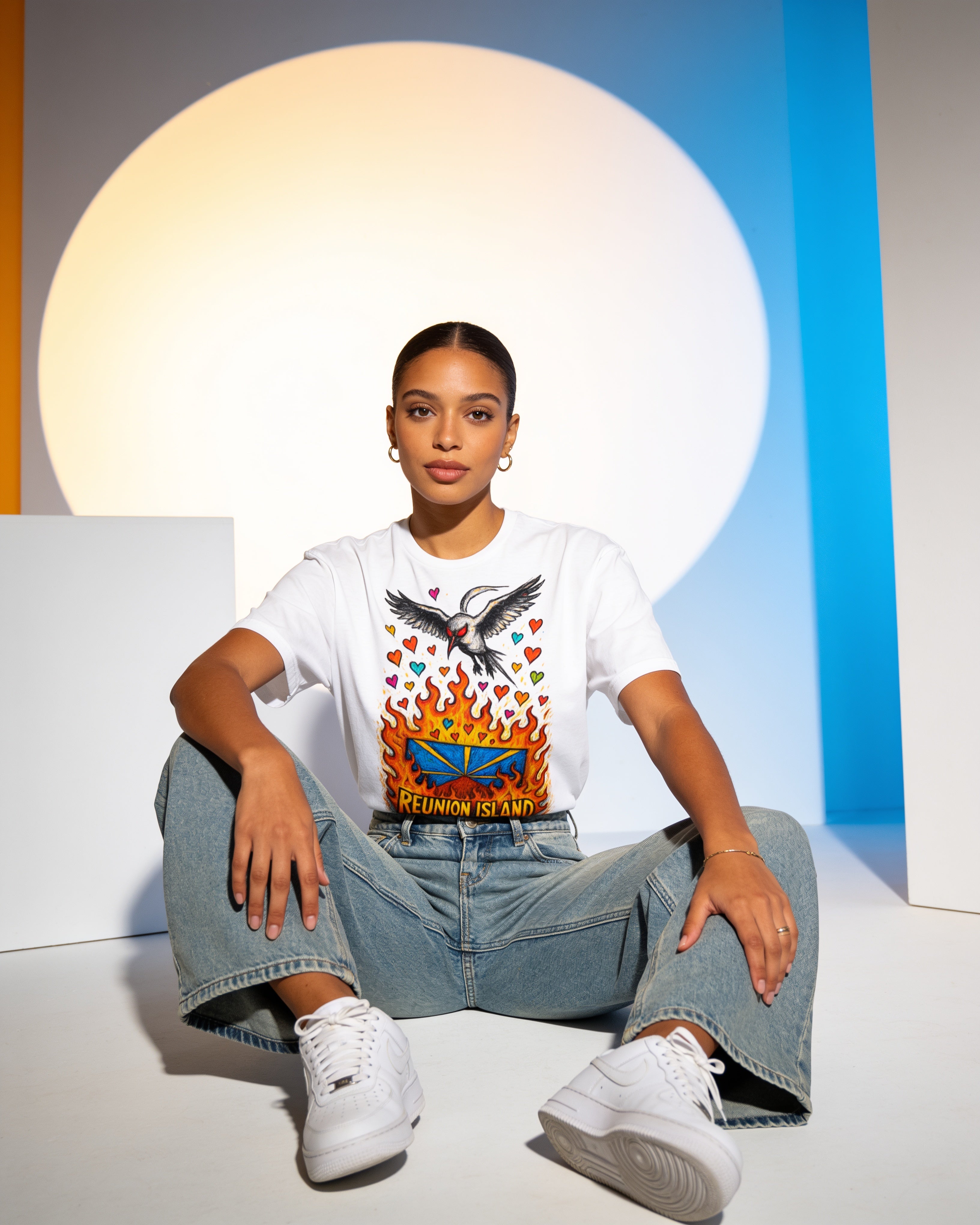 GRAN GUÈL - 100%  La Réunion - T-Shirt unisexe - "REUNION ISLAND FIRE"