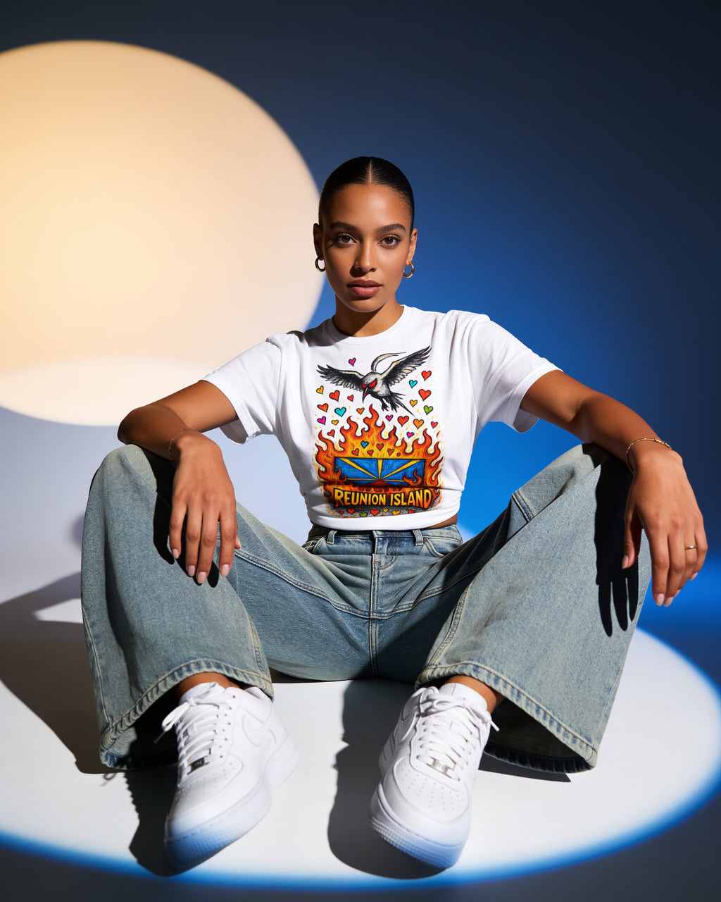 GRAN GUÈL - 100%  La Réunion - T-Shirt unisexe - "REUNION ISLAND FIRE"