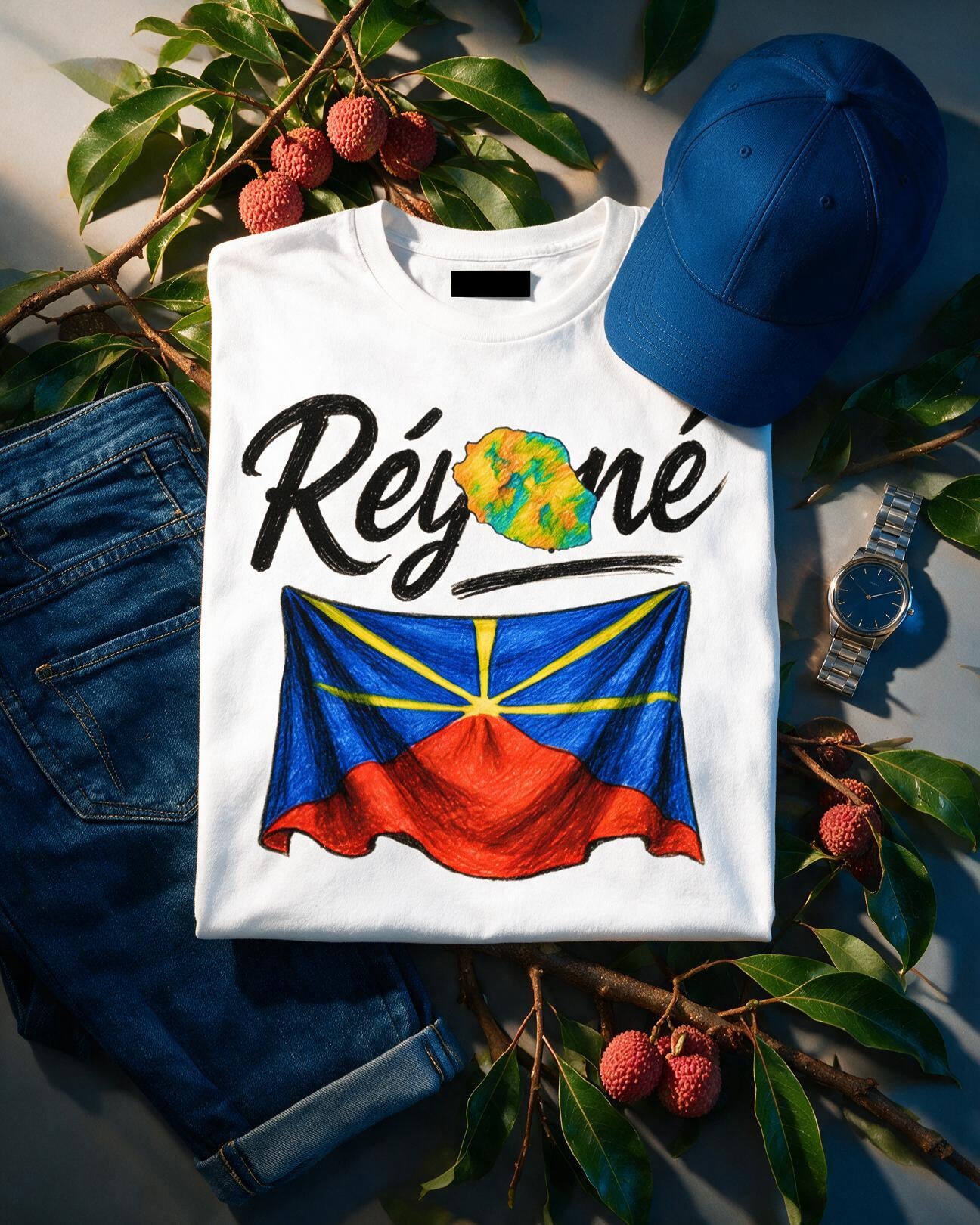 GRAN GUÈL - 100%  La Réunion - T-Shirt unisexe - "RÉYONÉ (5)"