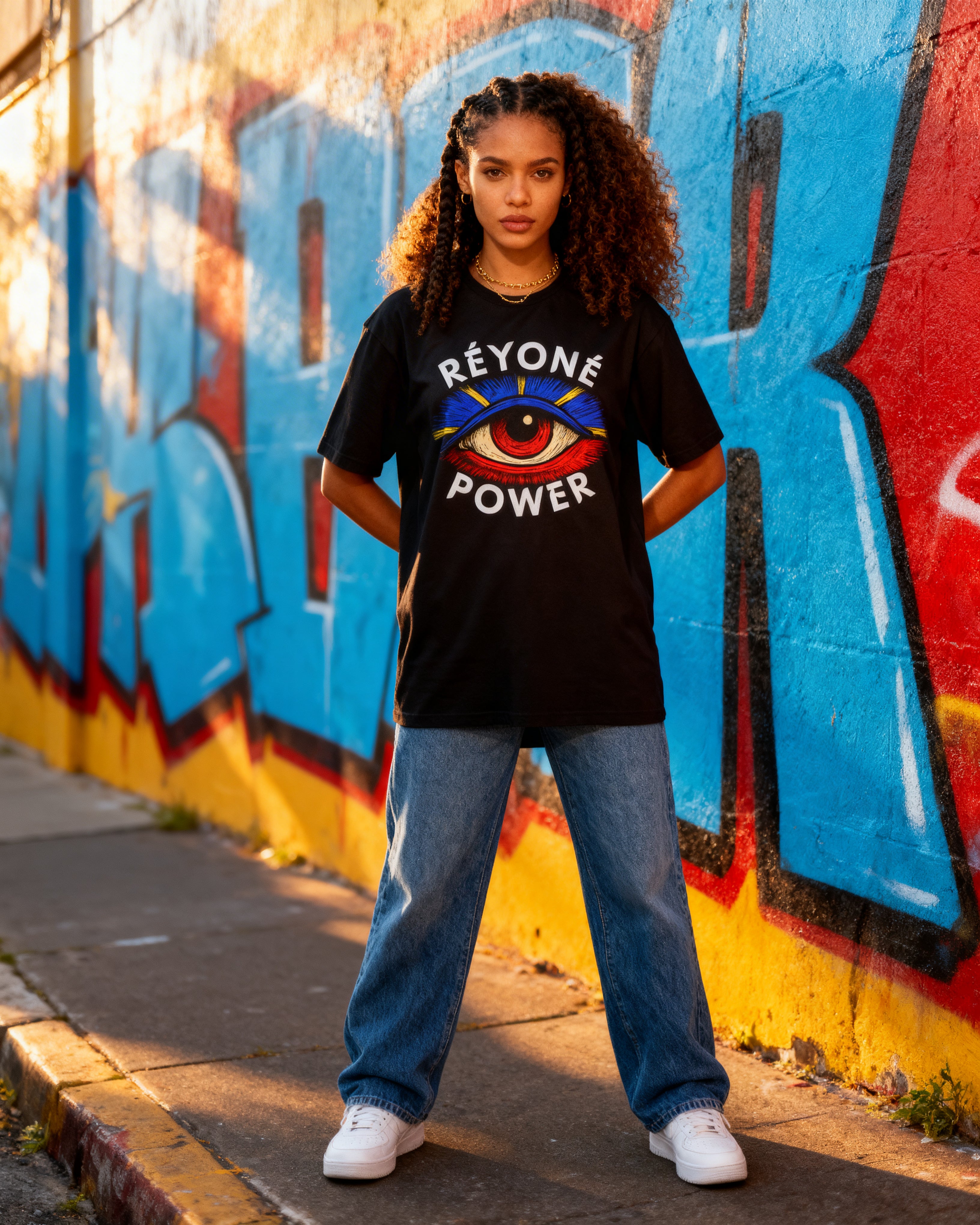 GRAN GUÈL - 100%  La Réunion - T-Shirt unisexe - "RÉYONÉ POWER"