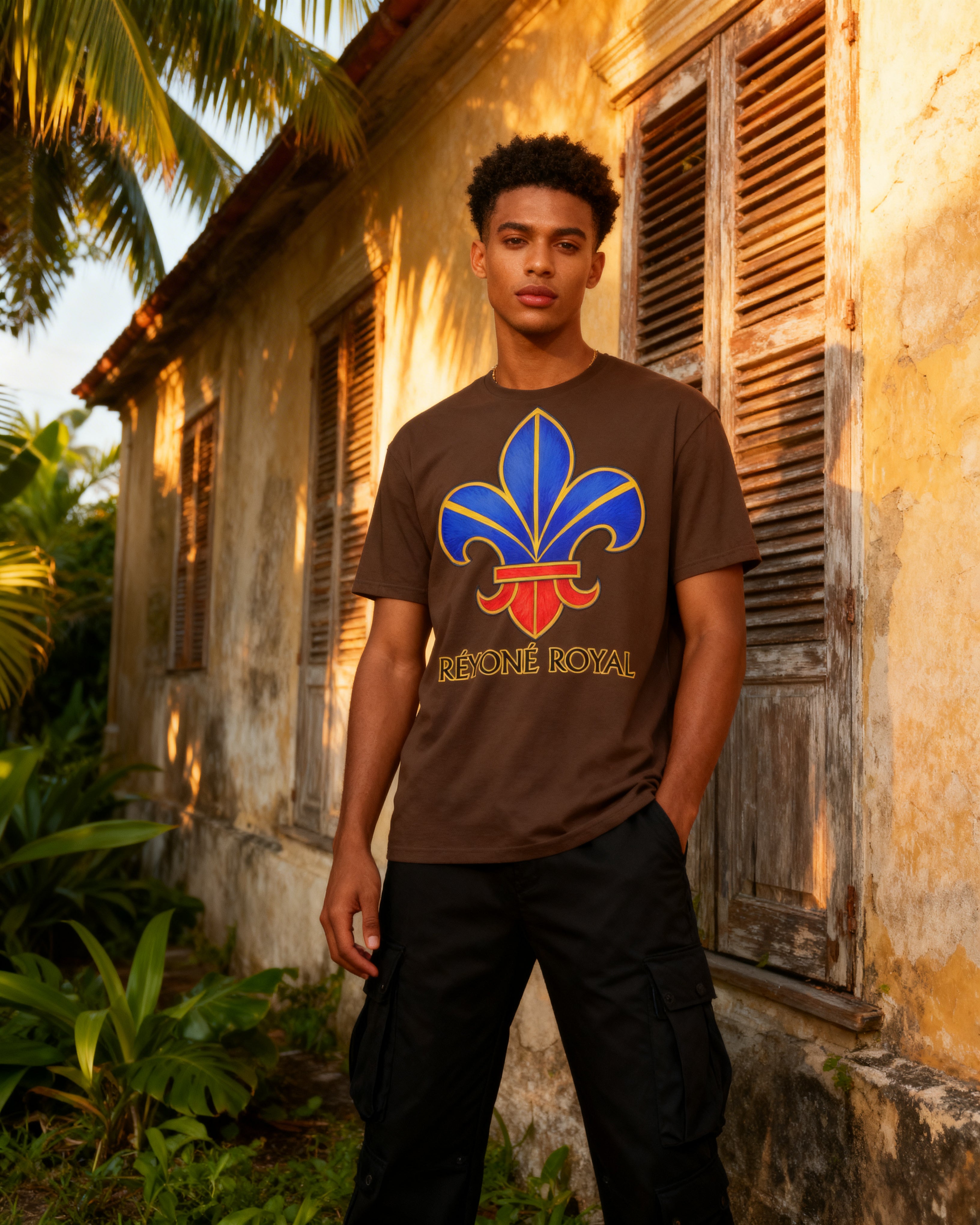 GRAN GUÈL - 100%  La Réunion - T-Shirt unisexe - "RÉYONÉ ROYAL"