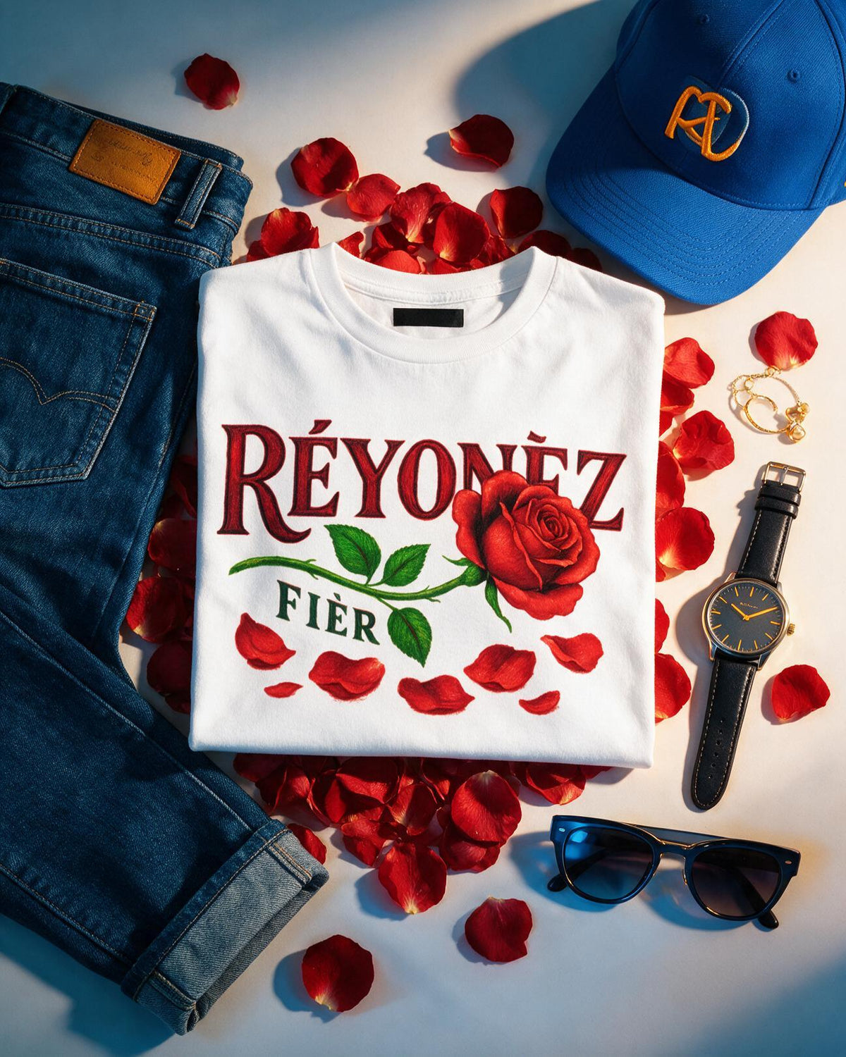 GRAN GUÈL - 100%  La Réunion - T-Shirt unisexe - "RÉYONÈZ FIÈR"
