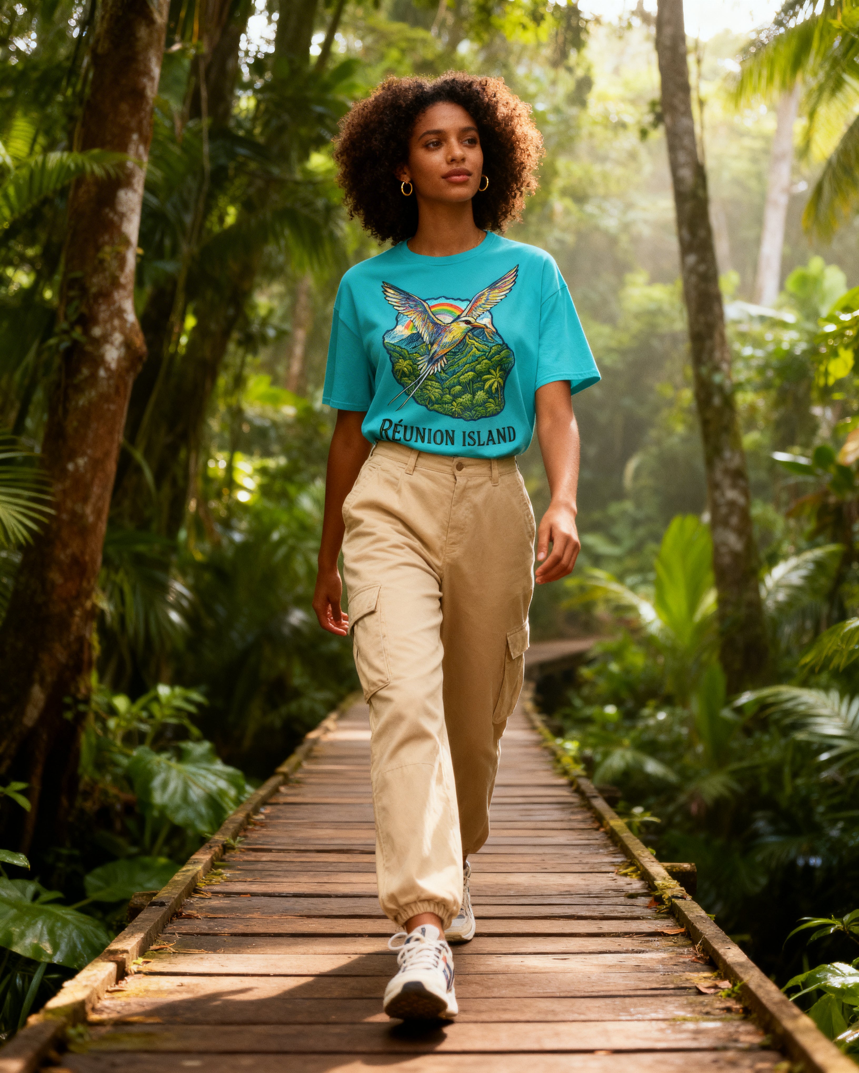 GRAN GUÈL - LUX ÉDITION - T-Shirt Unisexe - Imprimé "RÉUNION ISLAND (3)"