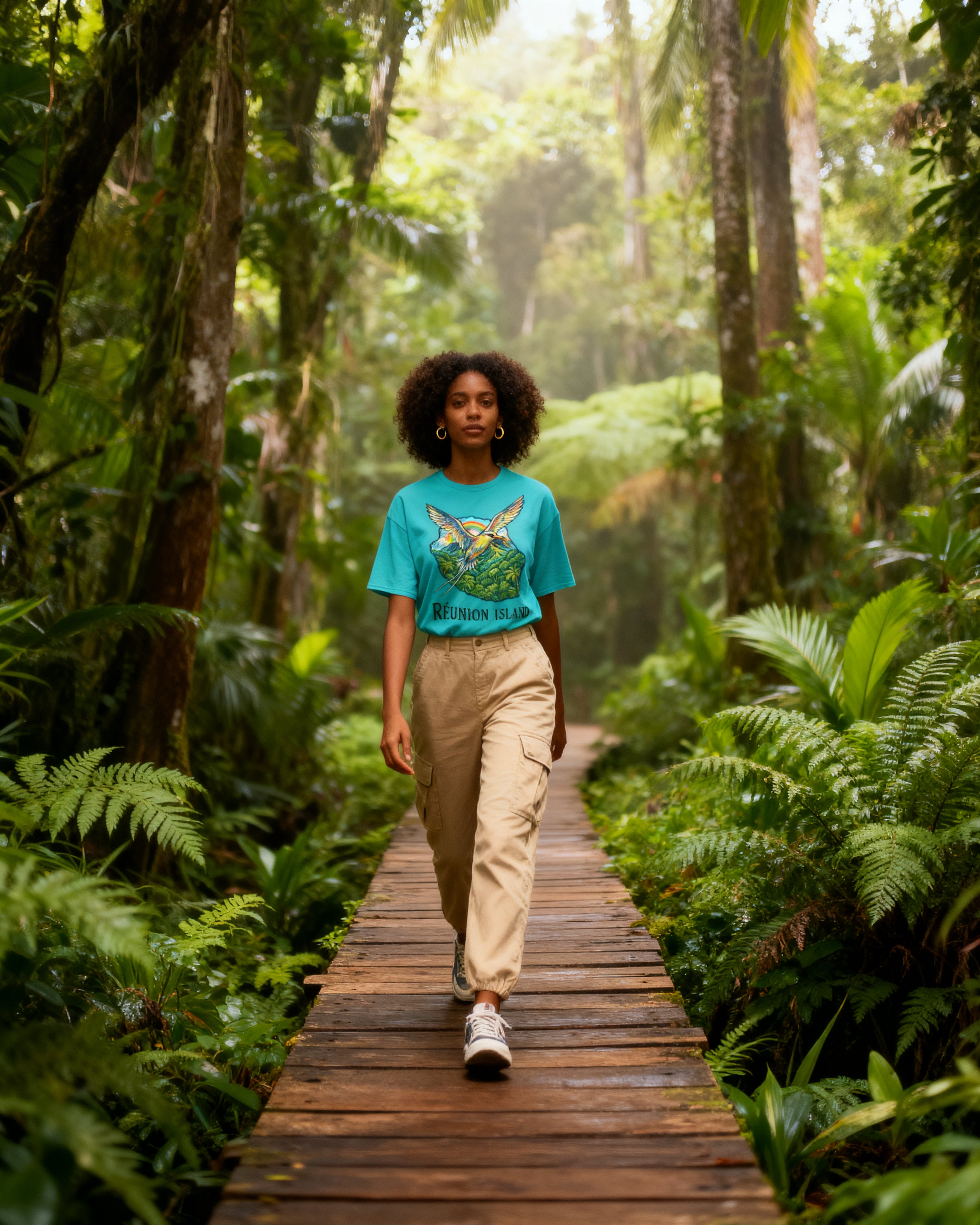 GRAN GUÈL - LUX ÉDITION - T-Shirt Unisexe - Imprimé "RÉUNION ISLAND (3)"