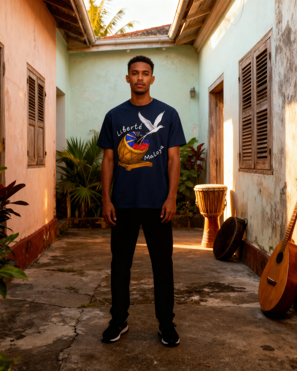 GRAN GUÈL - 100%  La Réunion - T-Shirt unisexe - "LIBERTÉ MALOYA"