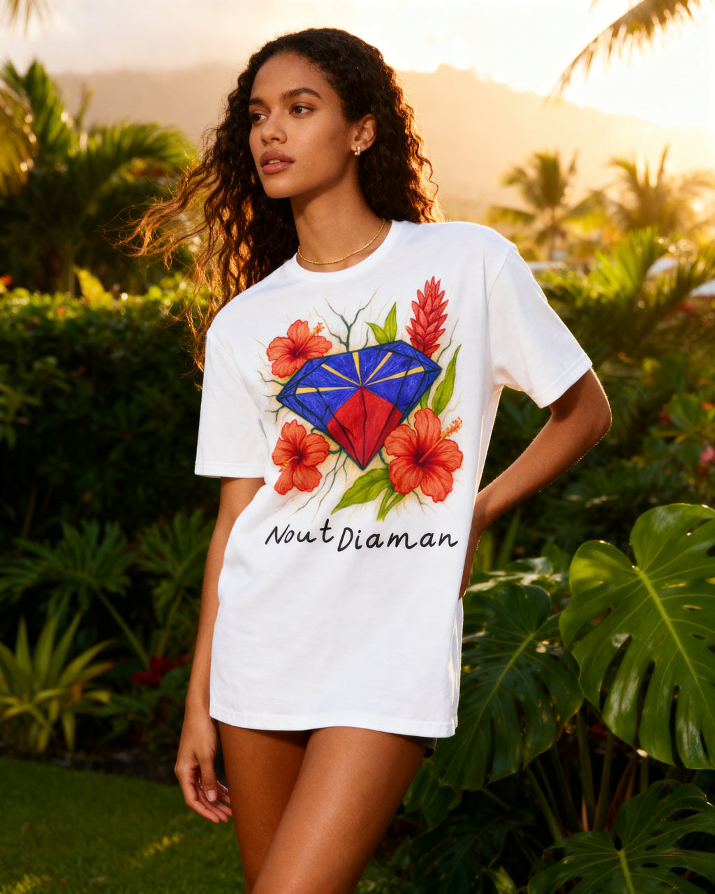 GRAN GUÈL - 100%  La Réunion - T-Shirt unisexe - "NOUT DIAMAN"