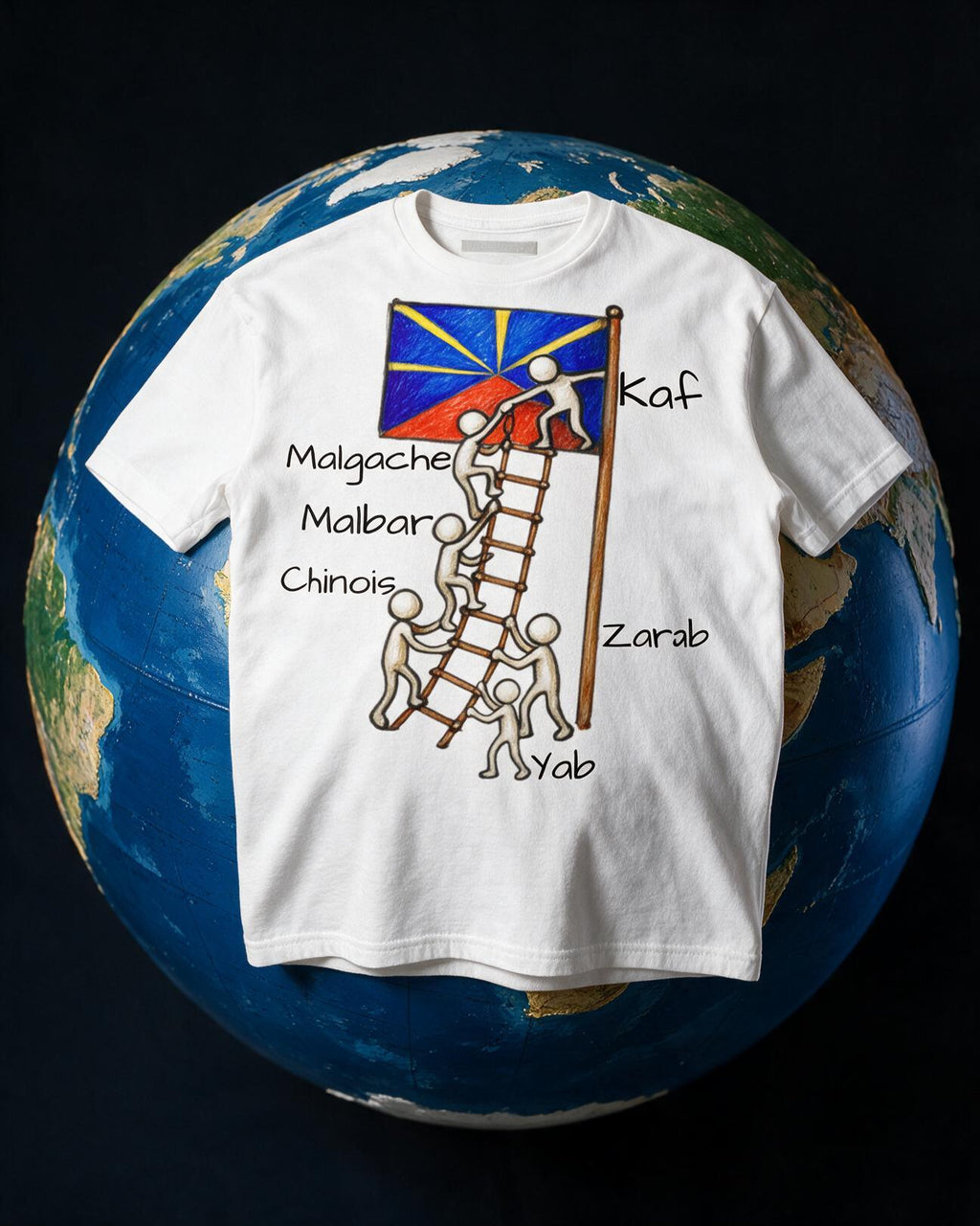 GRAN GUÈL - 100%  La Réunion - T-Shirt unisexe - "MÉLANZÉ (4)"