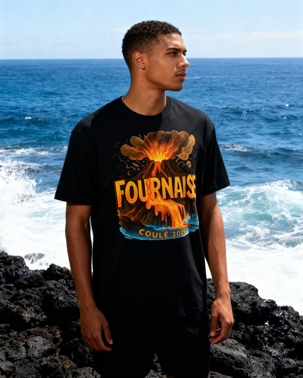 GRAN GUÈL - 100%  La Réunion - T-Shirt unisexe - "FOURNAISE"