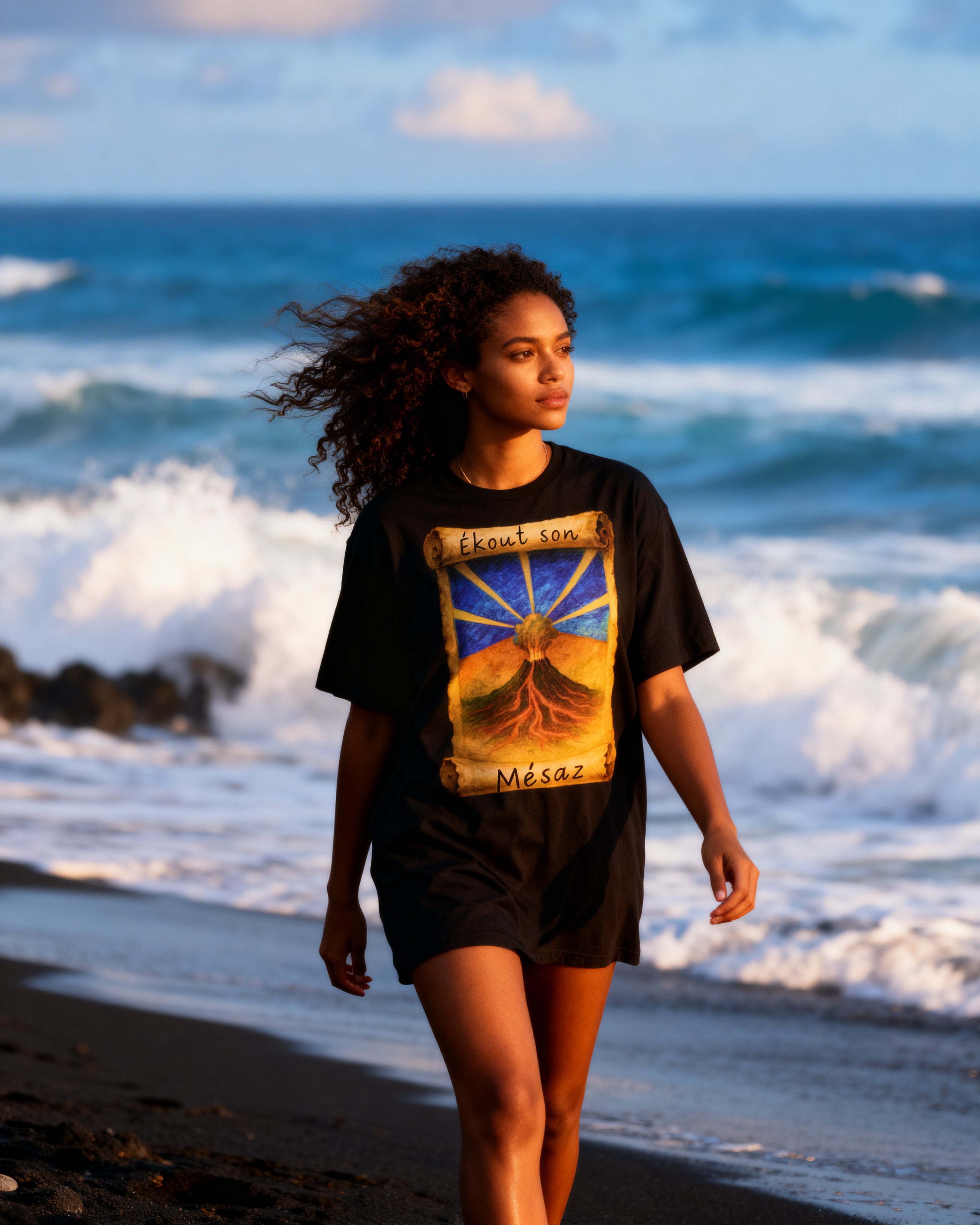 GRAN GUÈL - 100%  La Réunion - T-Shirt unisexe - "ÉKOUT SON MÉSAZ"