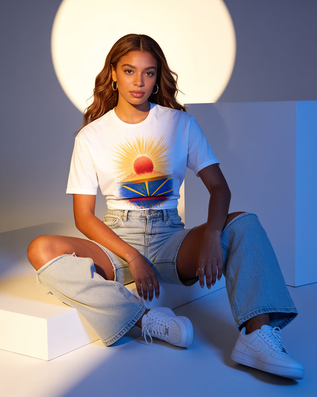 GRAN GUÈL - 100%  La Réunion - T-Shirt unisexe - "SUNSET 974"