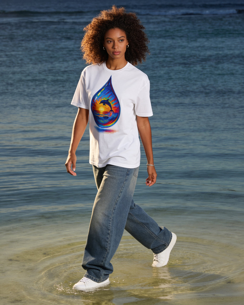 GRAN GUÈL - GOUTTE - T-Shirt unisexe - "SUNSET 974 (2)"