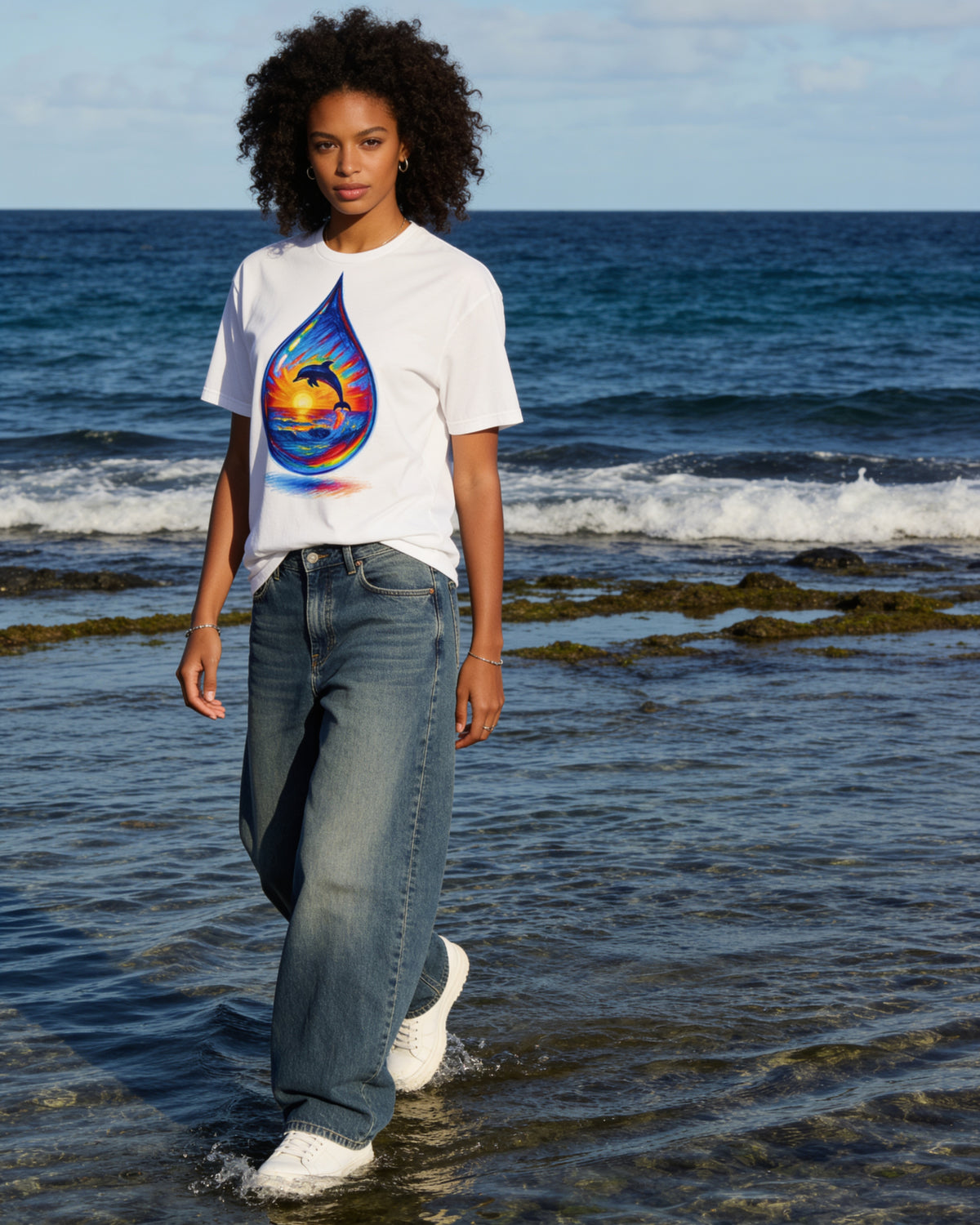GRAN GUÈL - GOUTTE - T-Shirt unisexe - "SUNSET 974 (2)"