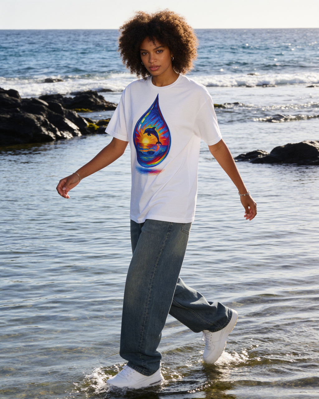 GRAN GUÈL - GOUTTE - T-Shirt unisexe - "SUNSET 974 (2)"