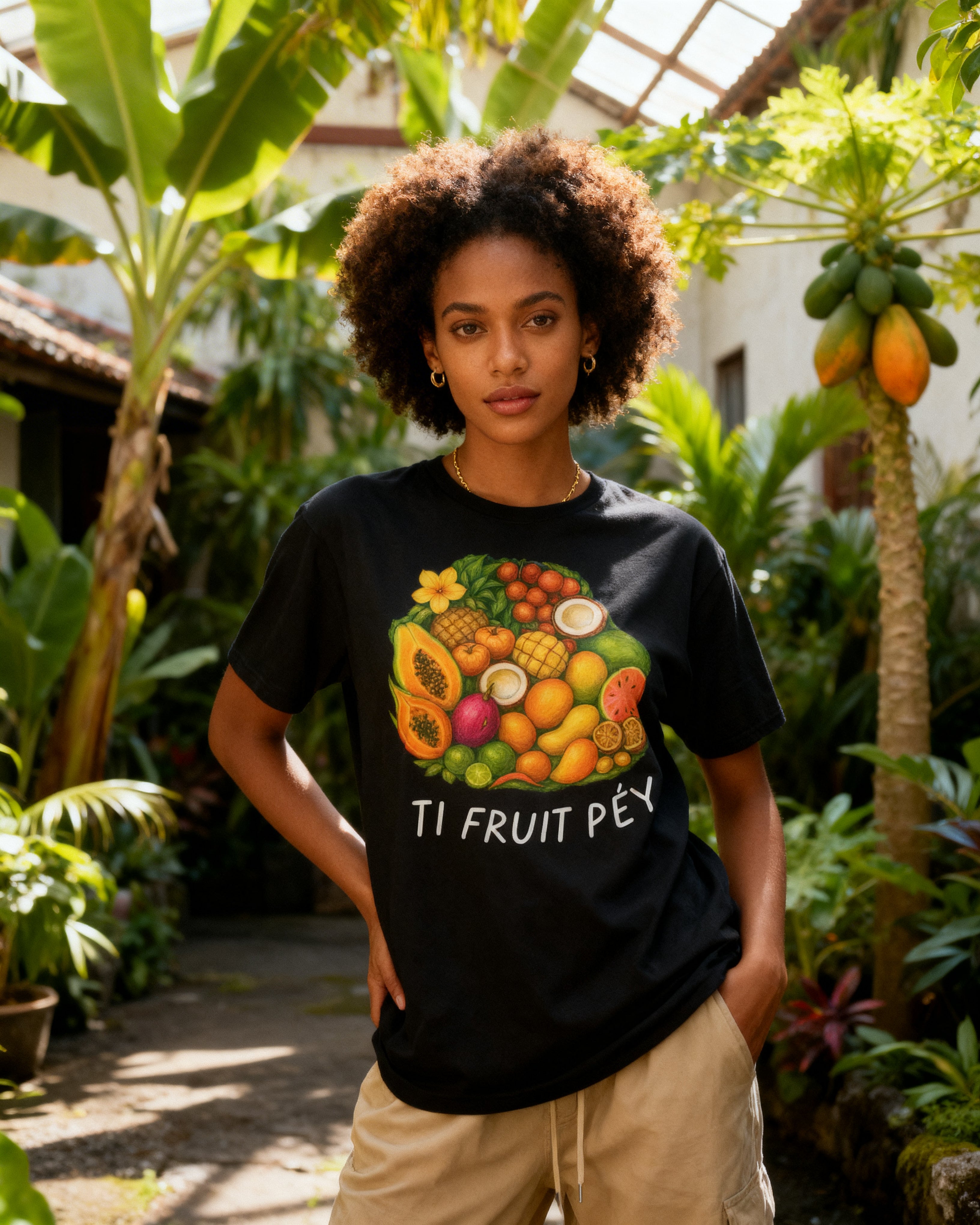 GRAN GUÈL - 100%  La Réunion - T-Shirt unisexe - "TI FRUIT PÉY"