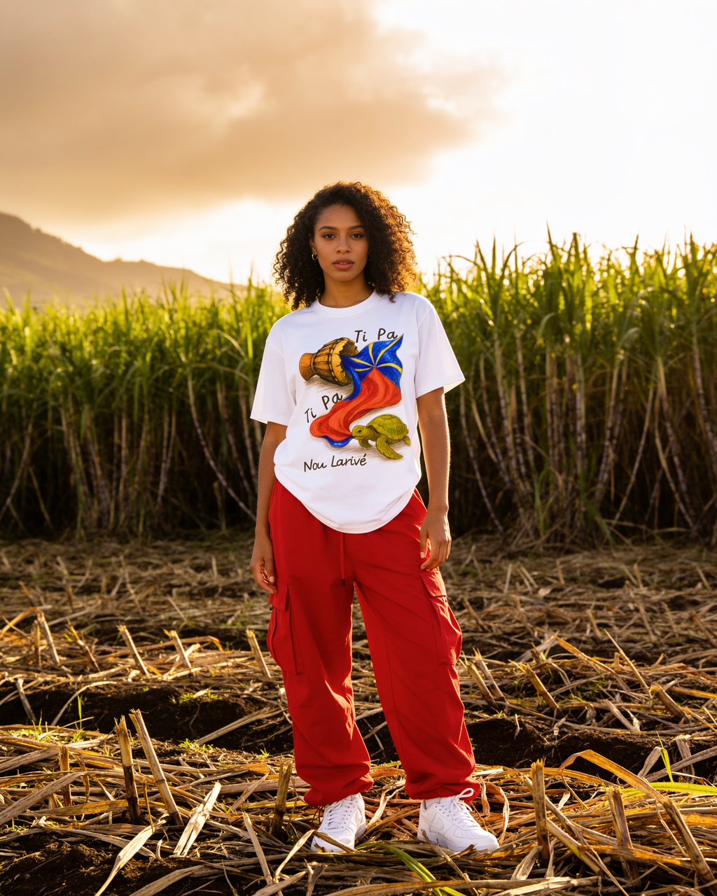 GRAN GUÈL - 100%  La Réunion - T-Shirt unisexe - "TI PA TI PA NOU LARIVÉ"