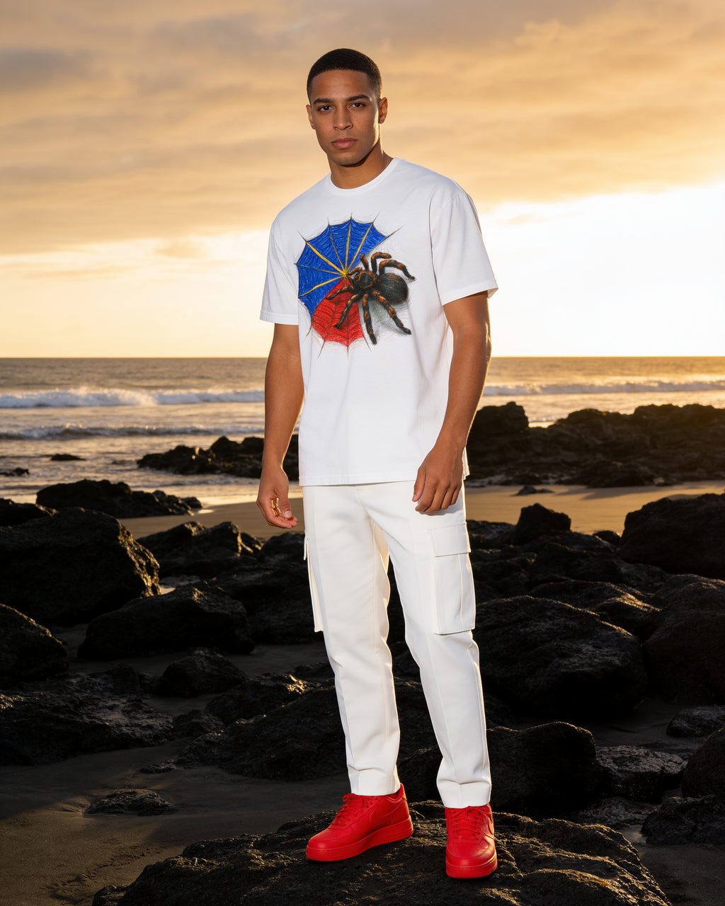 GRAN GUÈL - 100%  La Réunion - T-Shirt unisexe - "TOILE D'ARRAIGNÉ"