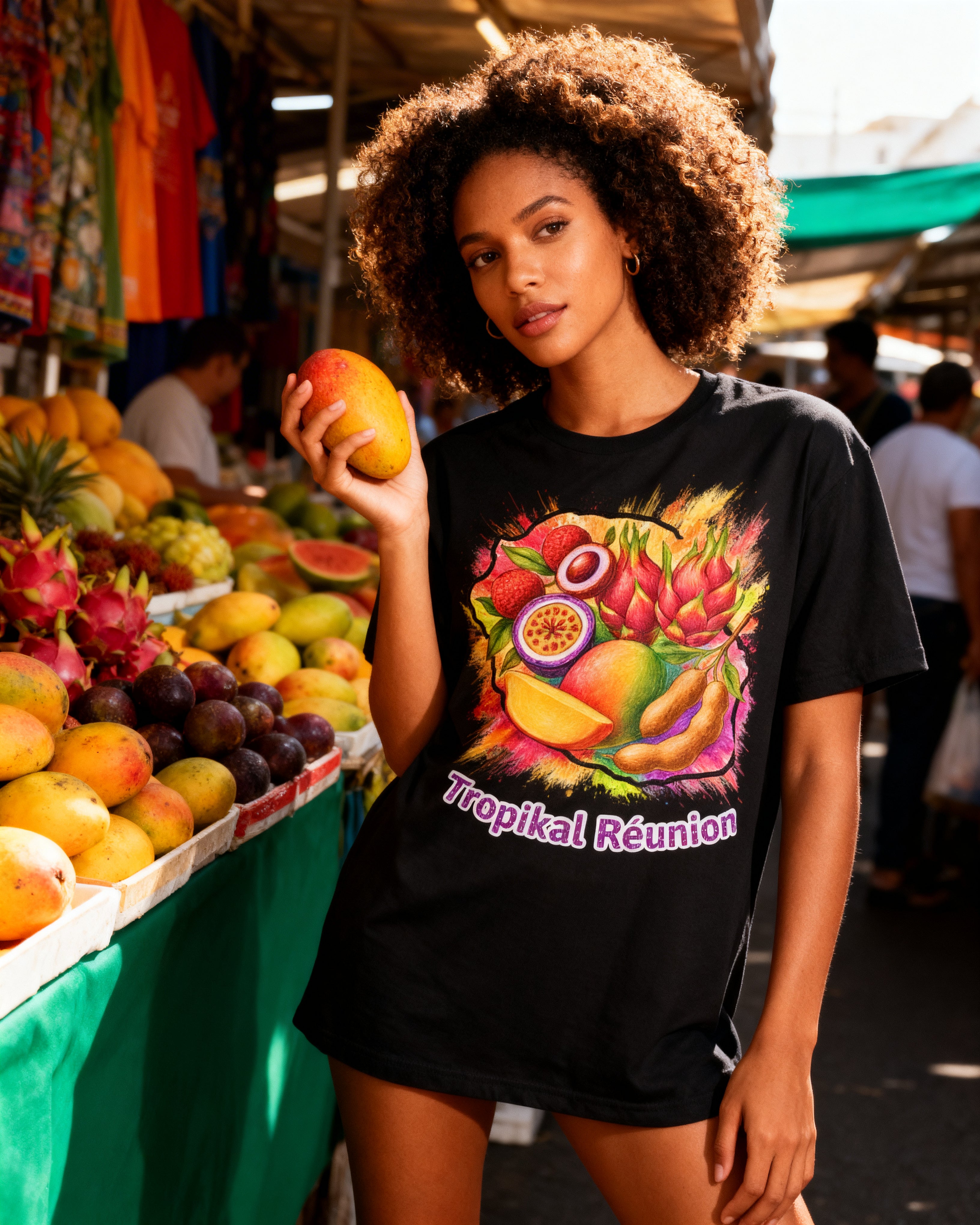 GRAN GUÈL - 100%  La Réunion - T-Shirt unisexe - "TROPIKAL RÉUNION"