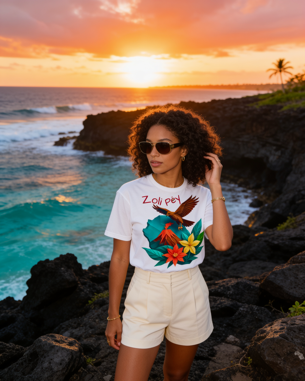 GRAN GUÈL - 100%  La Réunion - T-Shirt unisexe - "ZOLI PÉY (2)"