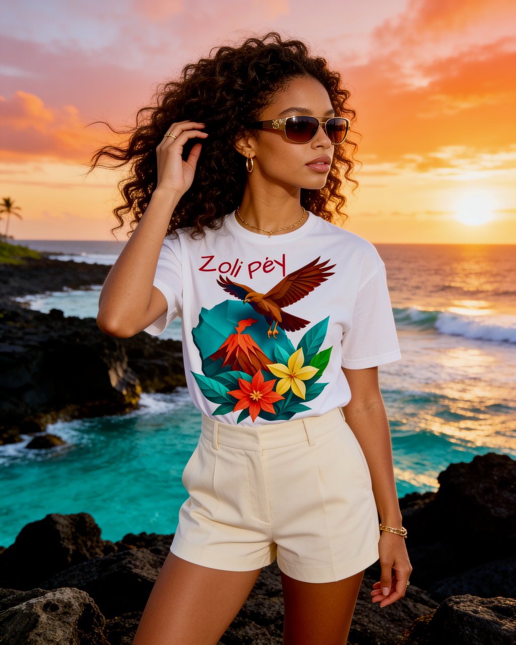 GRAN GUÈL - 100%  La Réunion - T-Shirt unisexe - "ZOLI PÉY (2)"